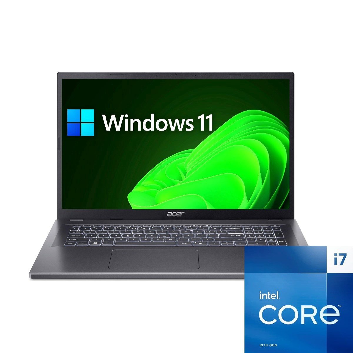 Acer Aspire A17 Notebook (43,9 cm/17.3 Zoll, Intel Core i7 13620H, Intel UHD Grafik, 16 GB, 1000 GB SSD)