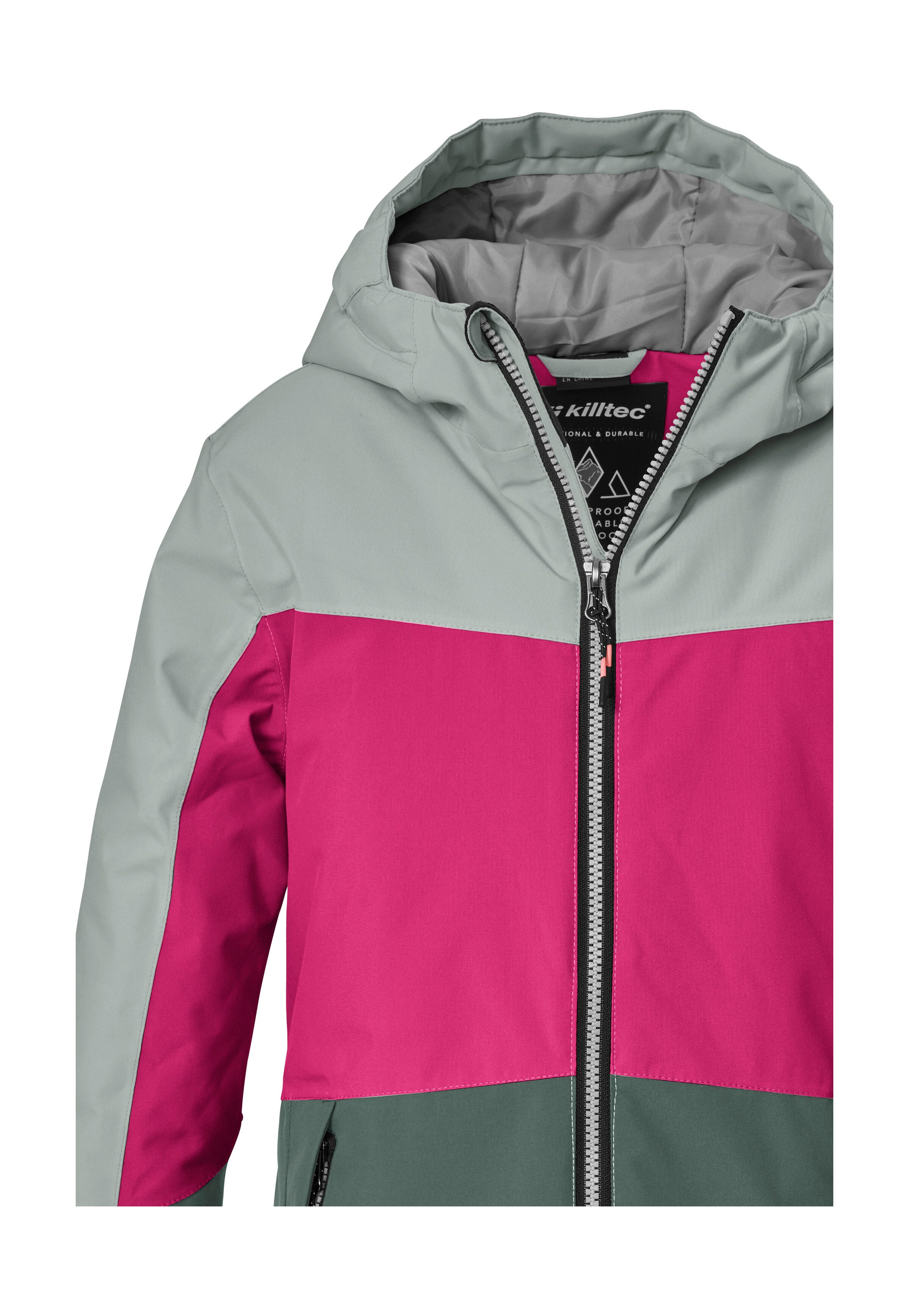 Killtec Skijacke KSW 198 GRLS SKI JCKT Wind- und wasserdichte Skijacke mit Colourblock-Design – Bild 3 von 5