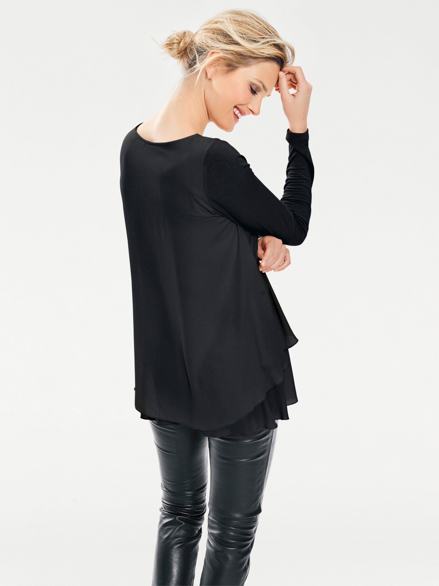 heine T-Shirt Rundhals-Shirt Langarm