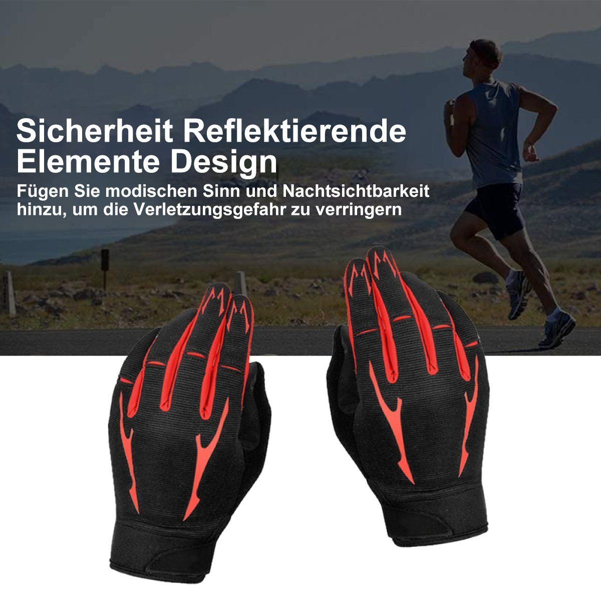 Motorradhandschuhe Vollfinger-Radhandschuhe MTB-Handschuhe SRRINM