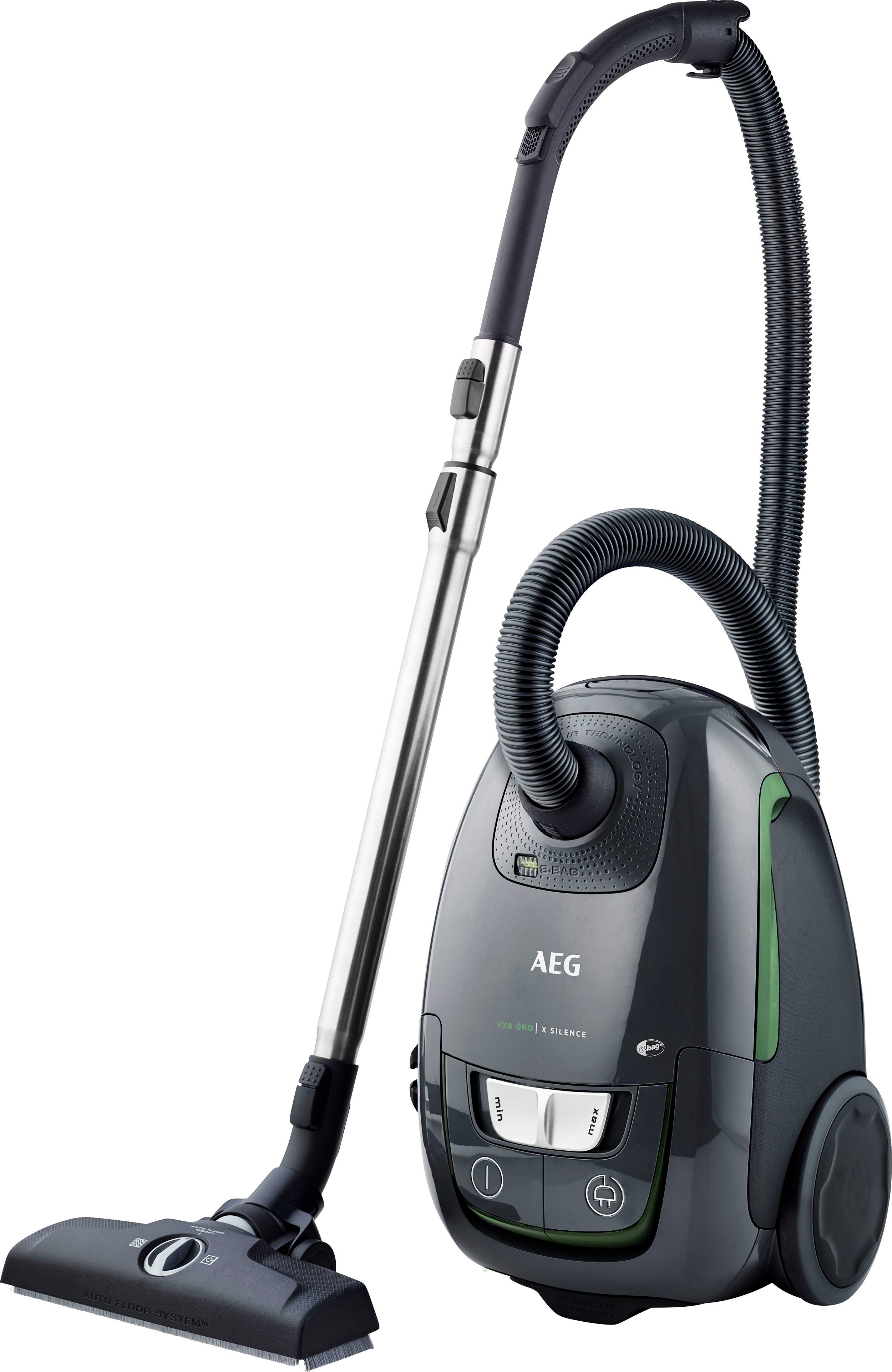 AEG Bodenstaubsauger VX8-2-ÖKO, 500 W, mit Beutel, 12m Aktionsradius