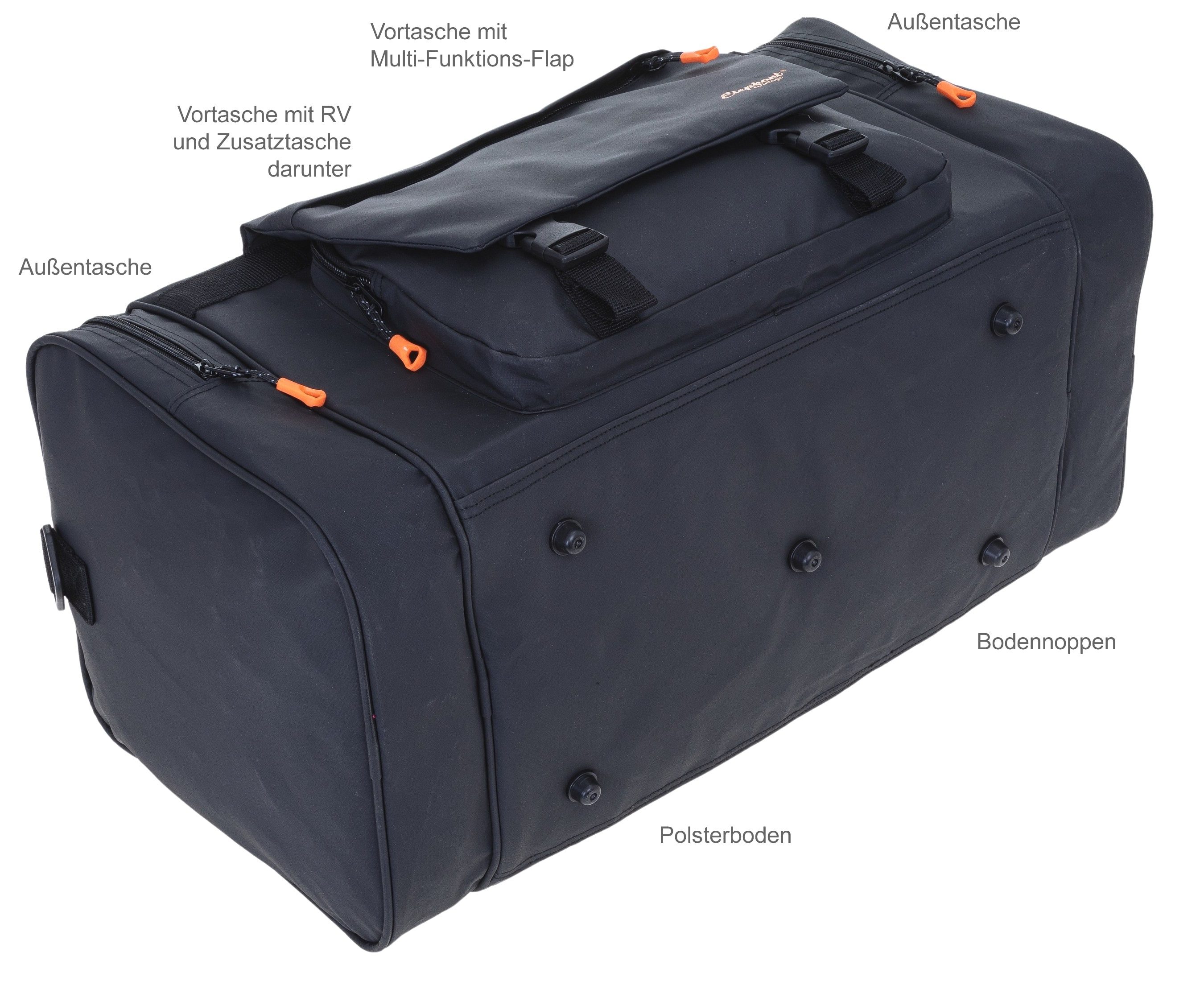 ELEPHANT Sporttasche Reisetasche Saunatasche Damen Herren aus Plane Tour 55 cm, 40 L Large wasserabweisend Sauna Reise Sport Tasche + Flasche
