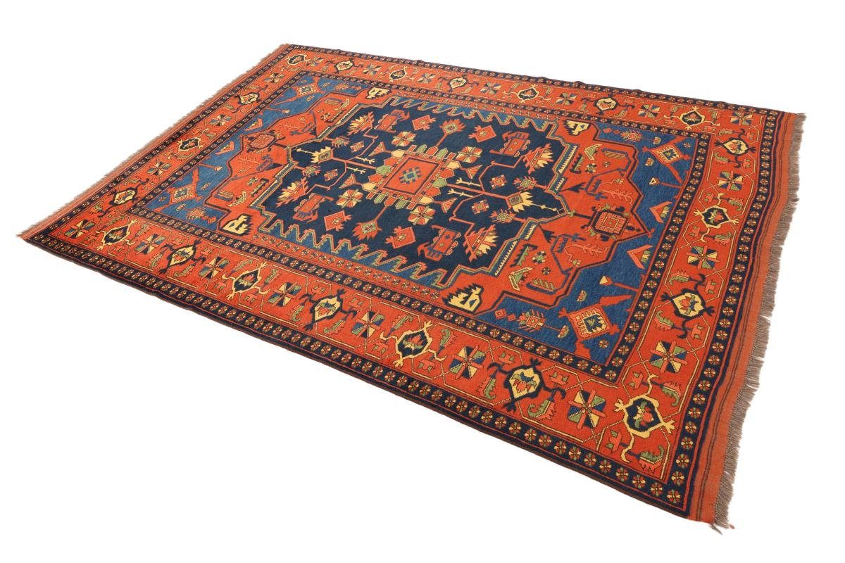 Orientteppich Afghan Mauri 206x288 mm 6 Höhe: Trading, Handgeknüpfter Orientteppich, rechteckig, Nain