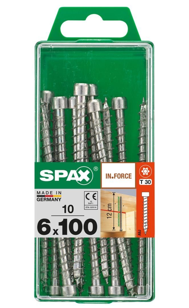 SPAX Holzbauschraube Spax Holzbauschrauben 6.0 x 100 mm TX 30