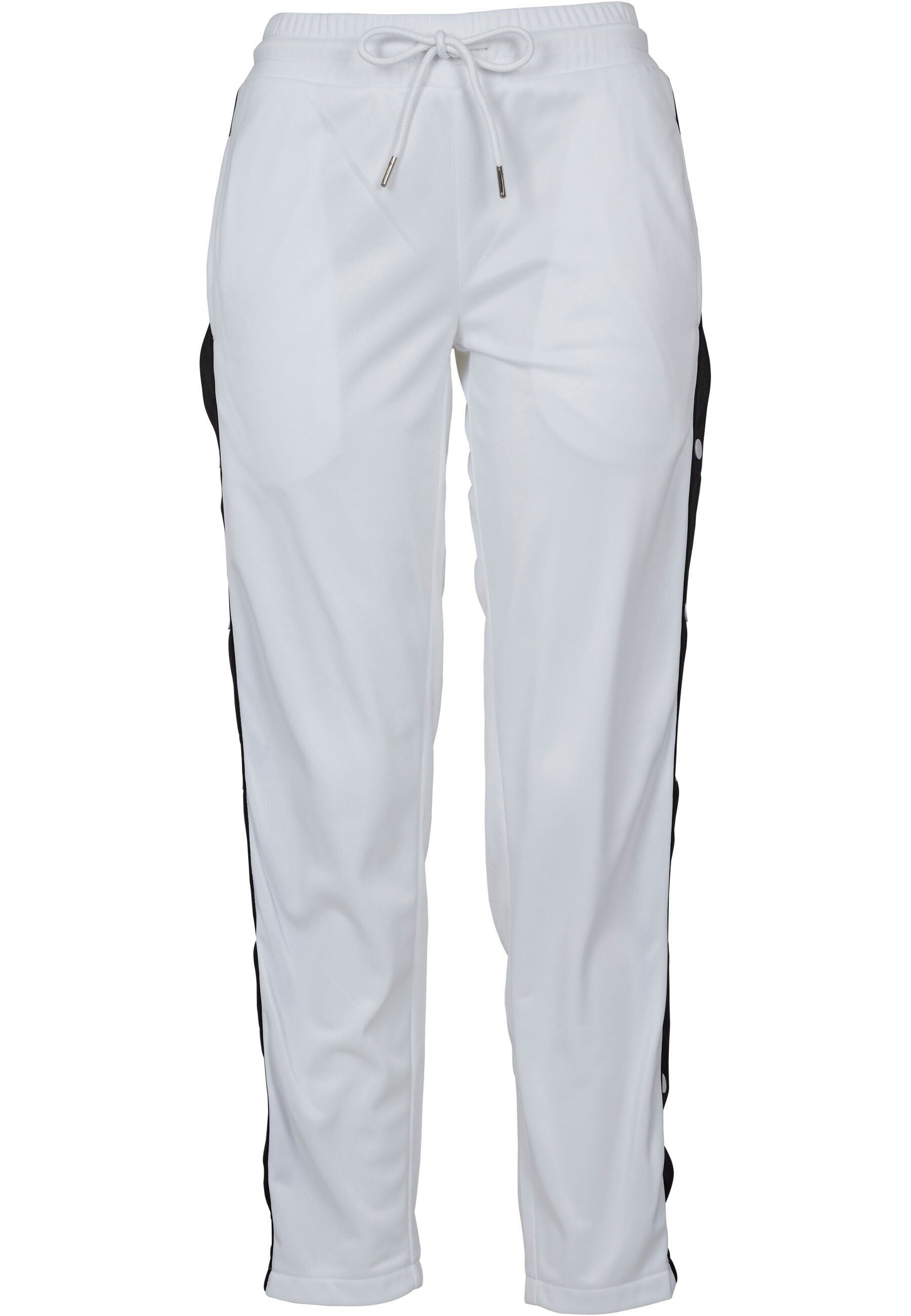 Stoffhose Urban Classics Damen Ladies Button Up Track Pants