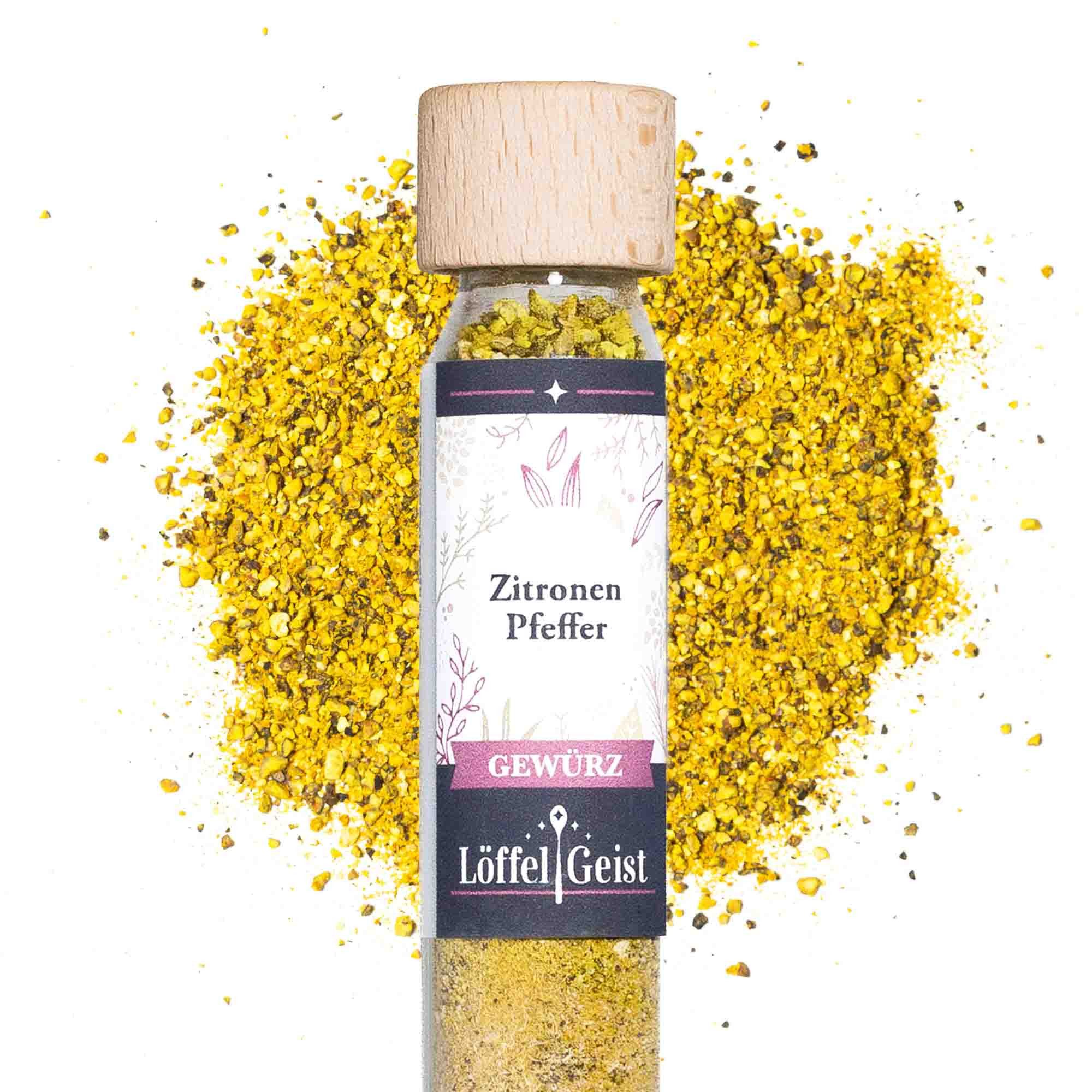 Löffelgeist Gewürz Zitronen Pfeffer(37g im praktischen Dosierglas)