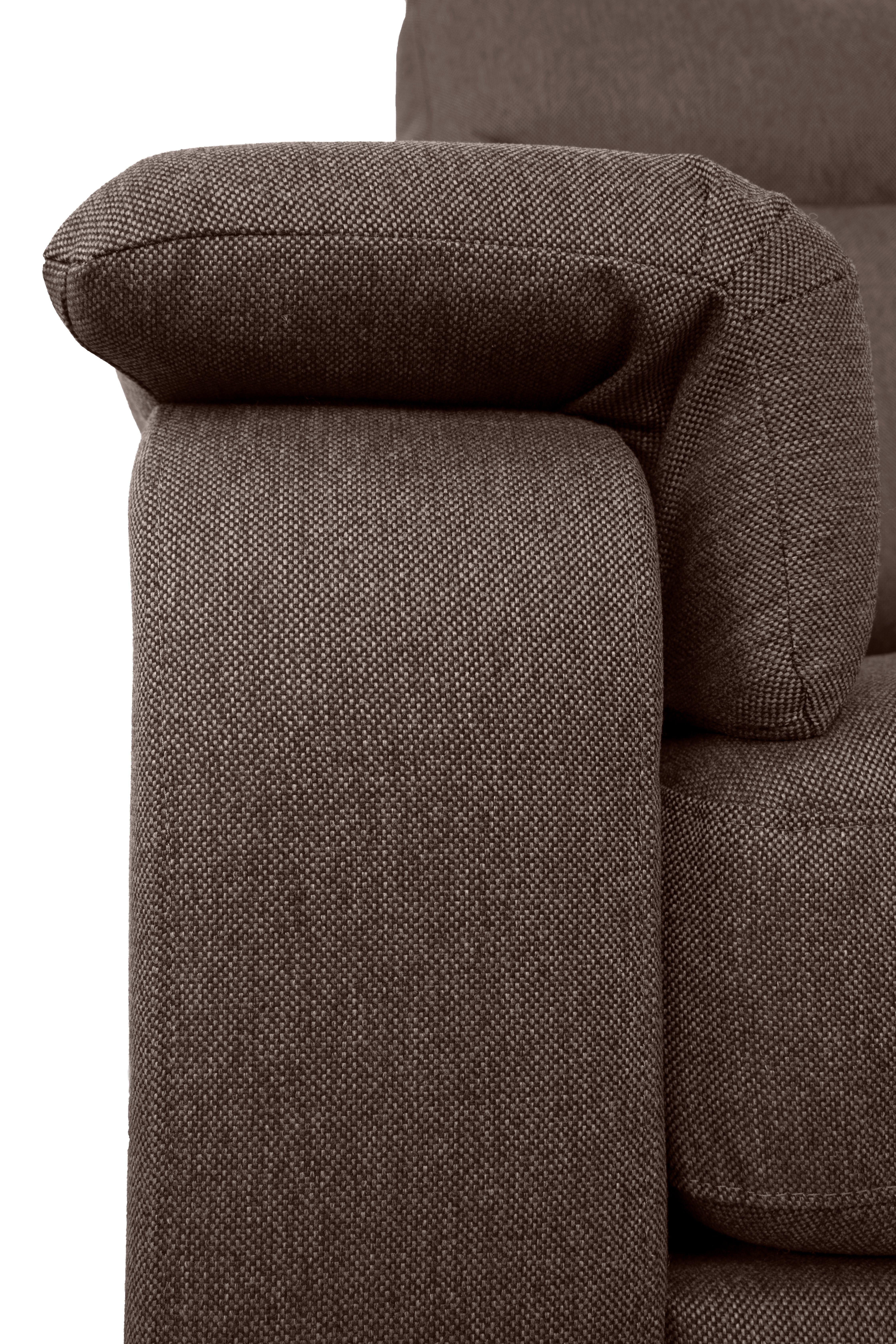 Nähten 2-Sitzer dekorativen Bécourt, mit Wellenunterfederung und affaire mit brown Home Rückenlehne, hoher