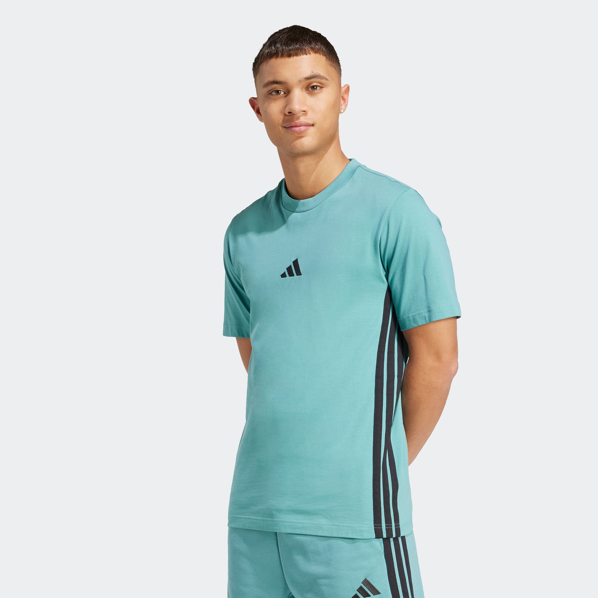 adidas Sportswear T-Shirt M 3S SJ T mit Rundhalsausschnitt, aus Baumwolle, günstig online kaufen