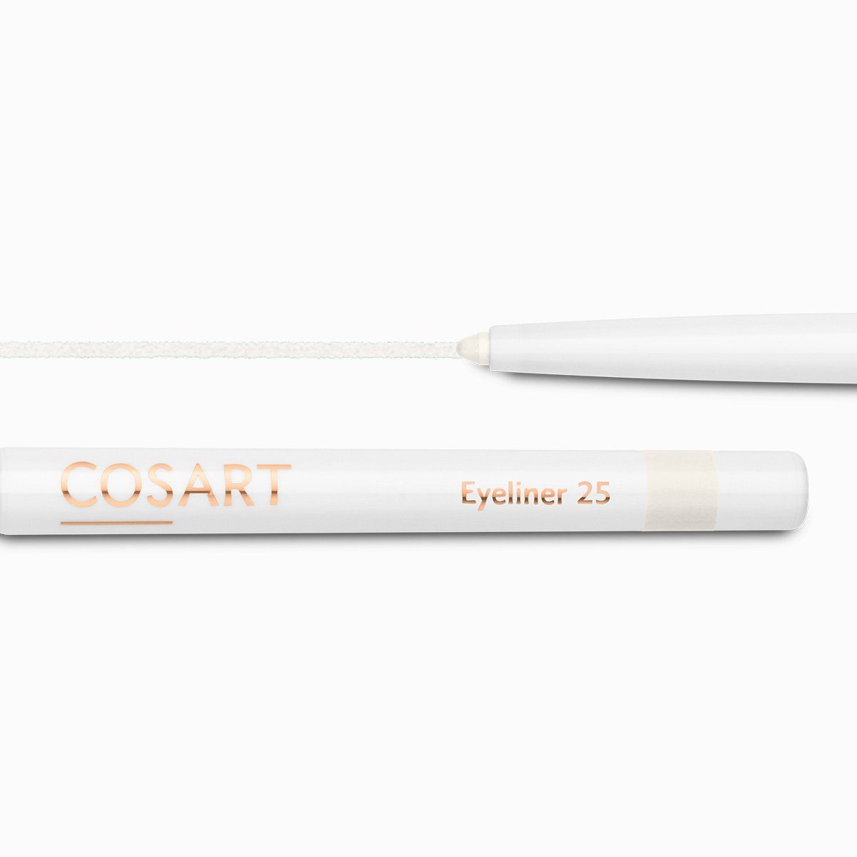 COSART Eyeliner COSART Eyeliner White (25), frei von Parabenen und Mineralölen.