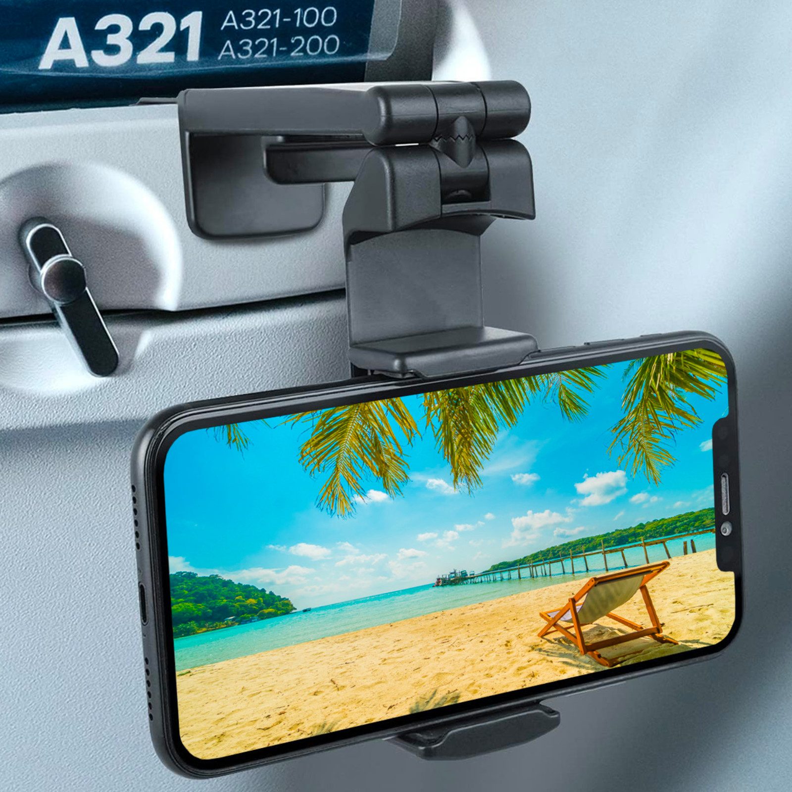 Wicked Chili Smartphone-Halterung Flexible Handyhalterung für Reisen und Flugzeug, (1er Set, 1-tlg., Smartphone Halterung, 360° Kugelgelenk, Telefonhalterung Küche, Bett)