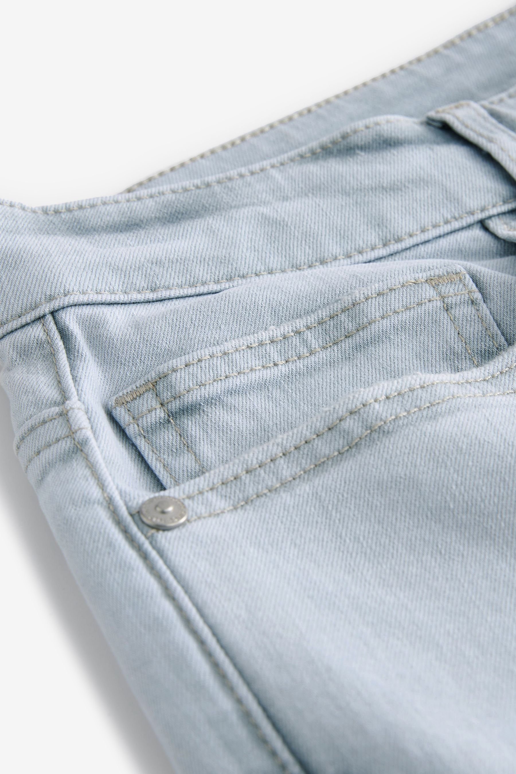 Stretch Grey Skinny-fit-Jeans Skinny mit (1-tlg) Jeans Next Light Fit Essential