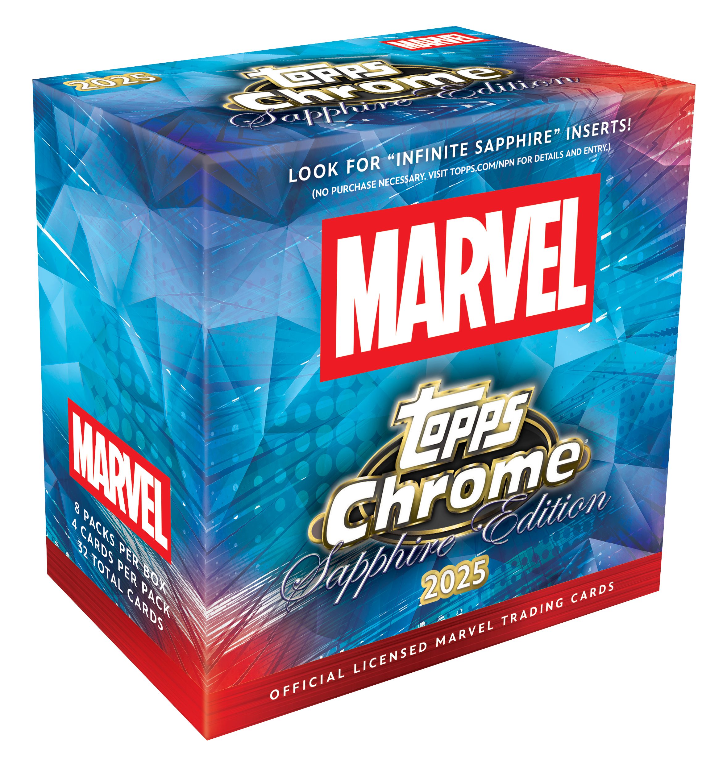 Topps Sammelkarte Marvel Comics Chrome Sapphire - Hobby Box