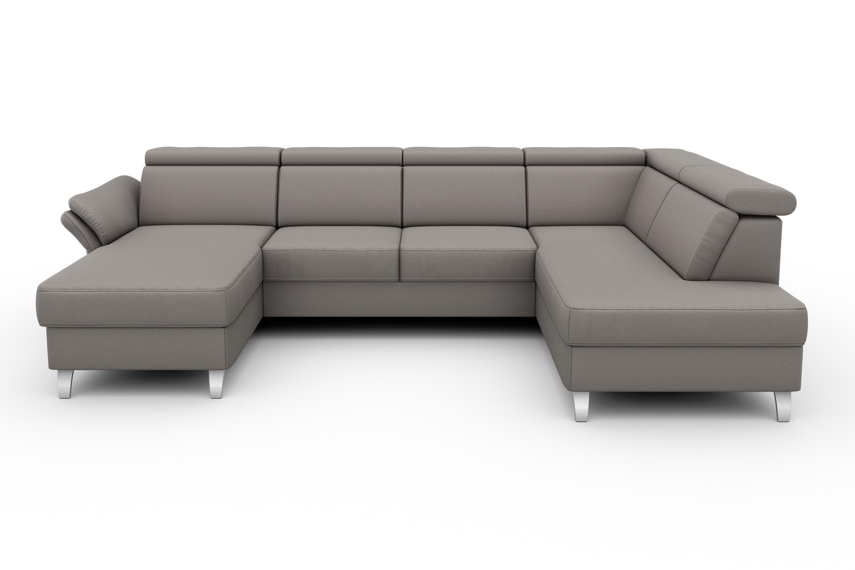 sit&more Wohnlandschaft Vincenzo U-Form, inklusive Kopfteilverstellung, günstig online kaufen