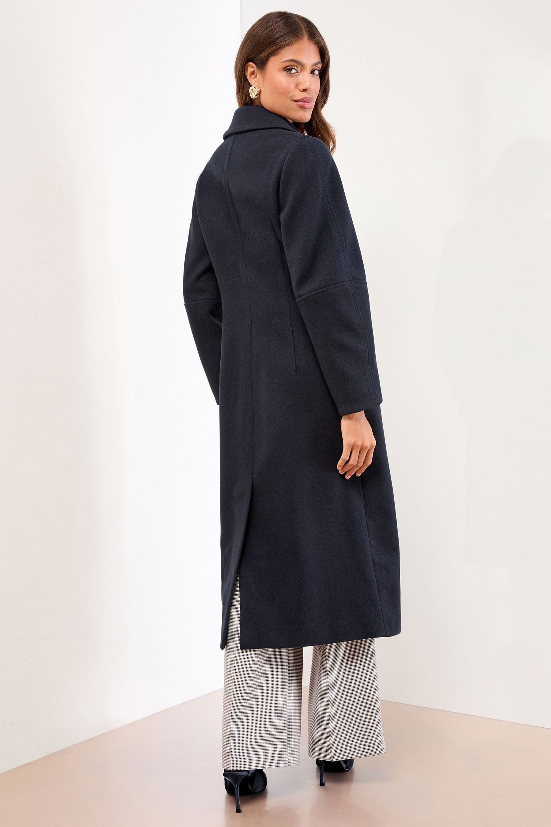 LIPSY Langmantel Lipsy Einreihiger, langer Mantel, Regular (1-tlg) günstig online kaufen