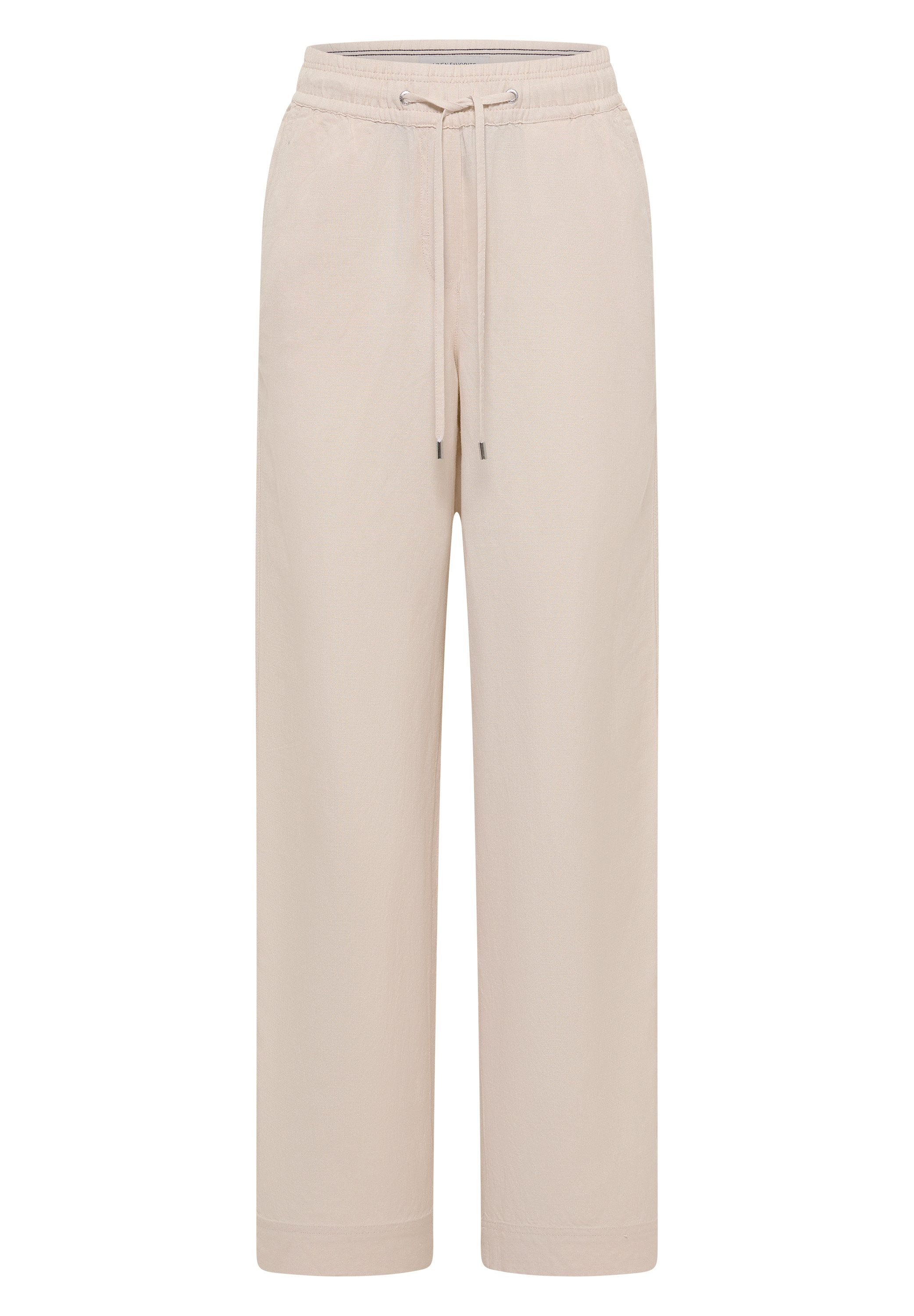 CECIL Schlupfhose High Waist Wide Leg Hose aus Leinenmix