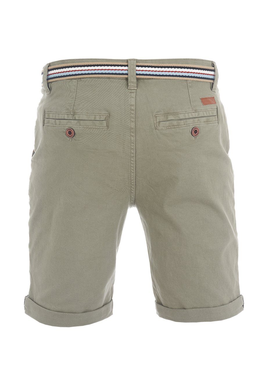 riverso Chinoshorts Herren Shorts RIVKlaas Regular Fit Bermudashorts mit Gürtel