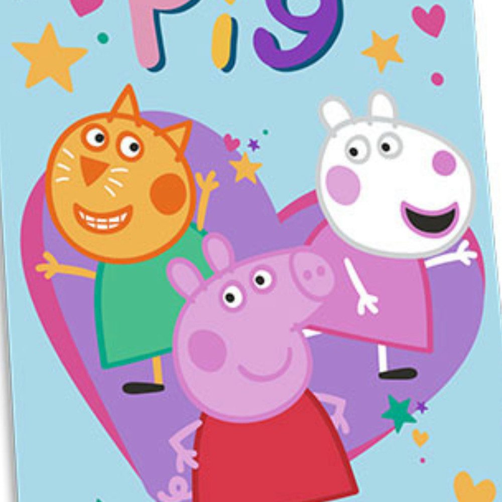 Peppa Pig Strandtuch Peppa Wutz Pig Badetuch Strandtuch 70x140 cm 100% Baumwolle