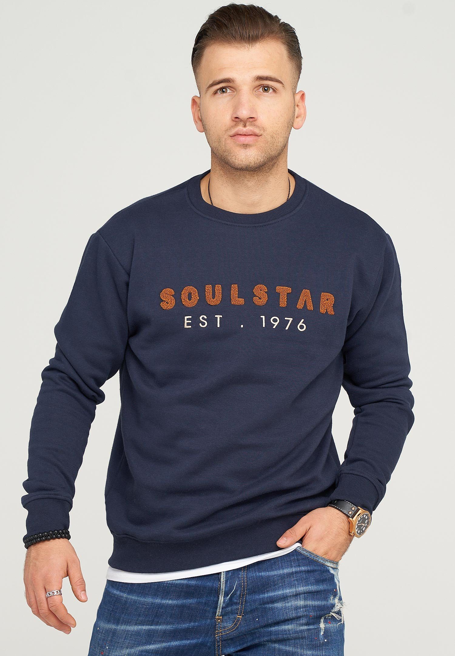 SOULSTAR Sweatshirt SYDNEY mit hochwertiger Bestickung günstig online kaufen