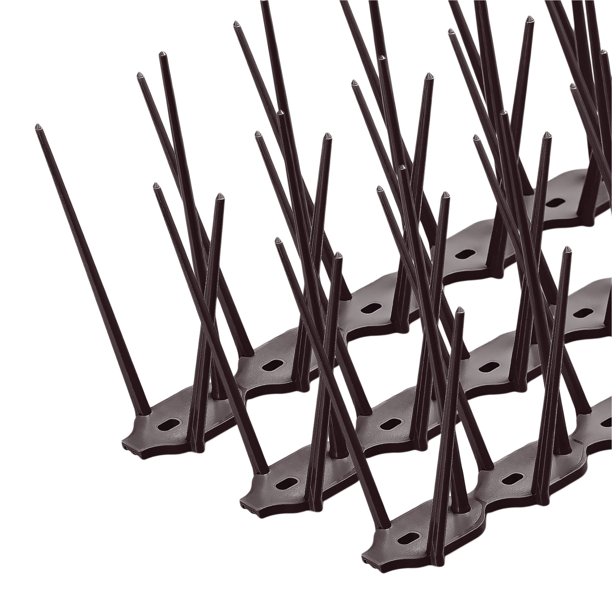 KONZEPT Taubenspikes Taubenabwehr für Balkon, Garten, Terasse - Vogelschreck 3-reihig, Set, 3-St., für Balkon, Fensterbank, Dachbalken - Tierfreundlich, 3 stk. x 33 cm