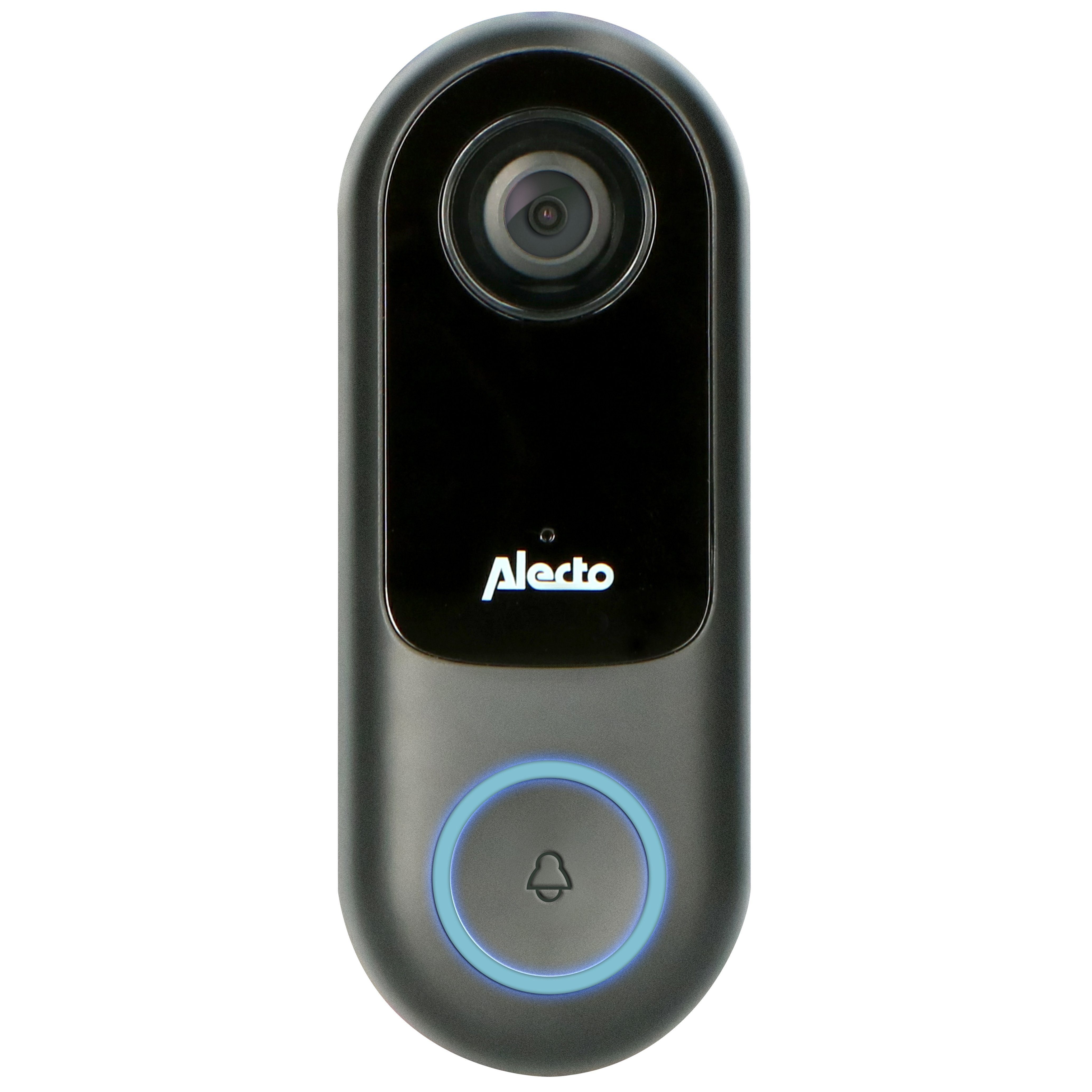 Alecto SMART-RING20 Smart Home Türklingel (Innen-Außenbereich), Wifi-App-Steuerung, IR-Nachtsicht, SD-Slot, IP54)
