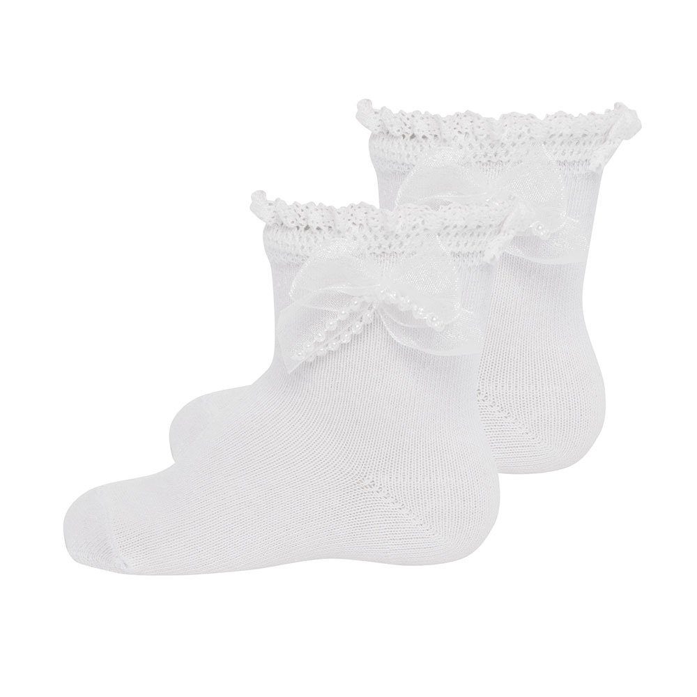 Ewers Socken Socken Taufsöckchen mit Spitze (2-Paar)