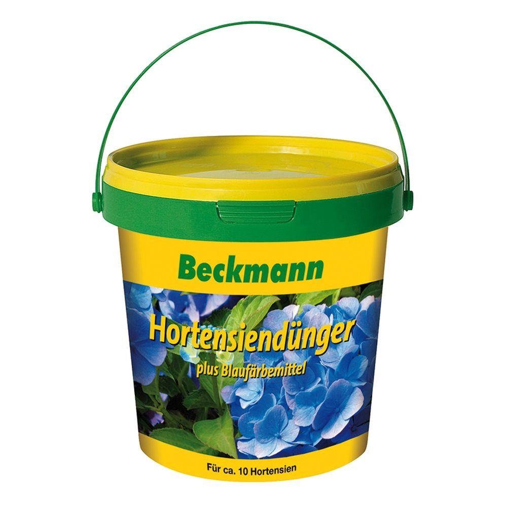 Beckmann IM GARTEN Blumendünger Hortensiendünger Hortensienblau Blaufärbemittel 0,9 kg Eimer