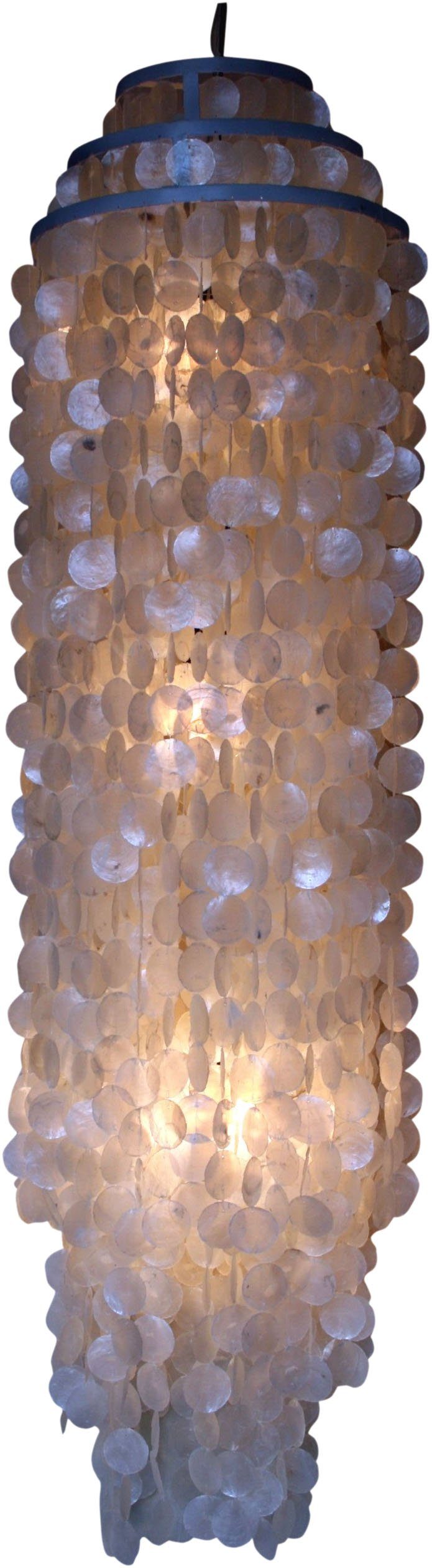Guru-Shop Deckenleuchten Deckenlampe, Muschelleuchte aus nicht Leuchtmittel Modell inklusive hunderten.., Samos