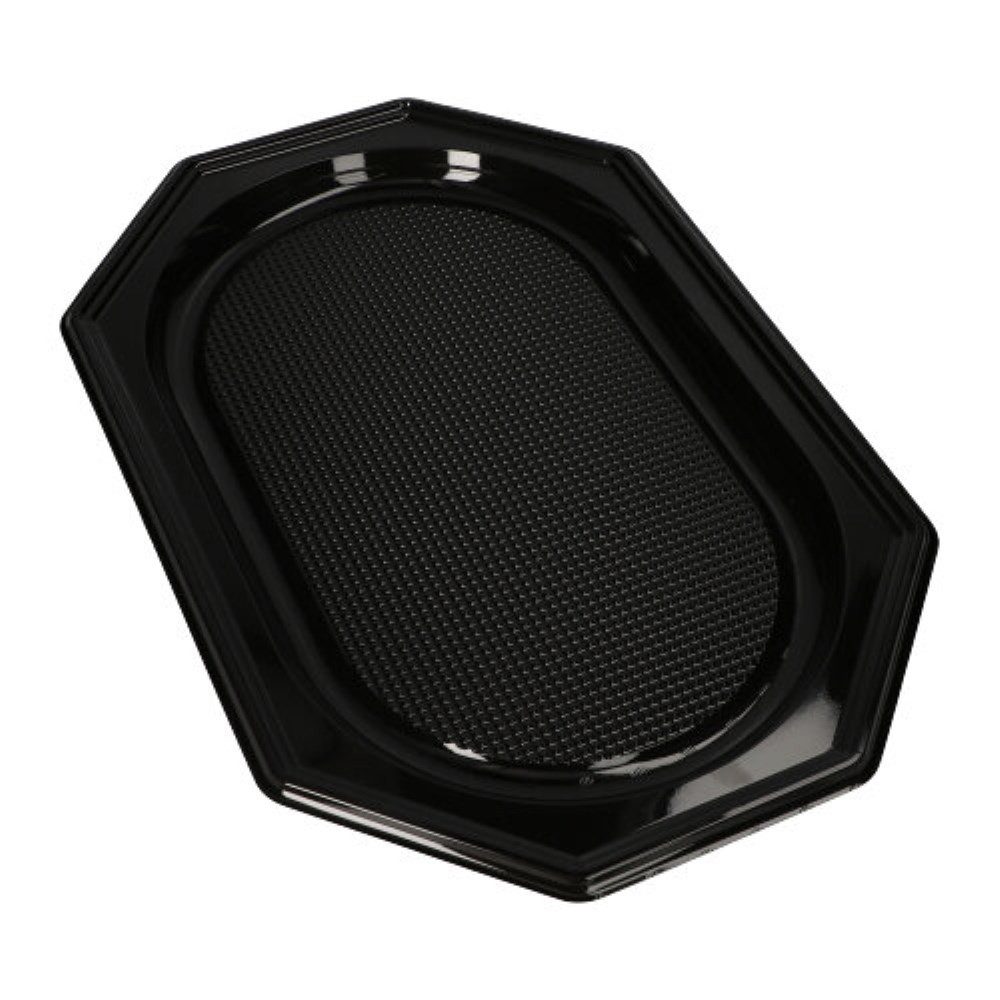 Starpak Servierplatte 10 Servierplatten, PET 45 cm x 30 cm schwarz