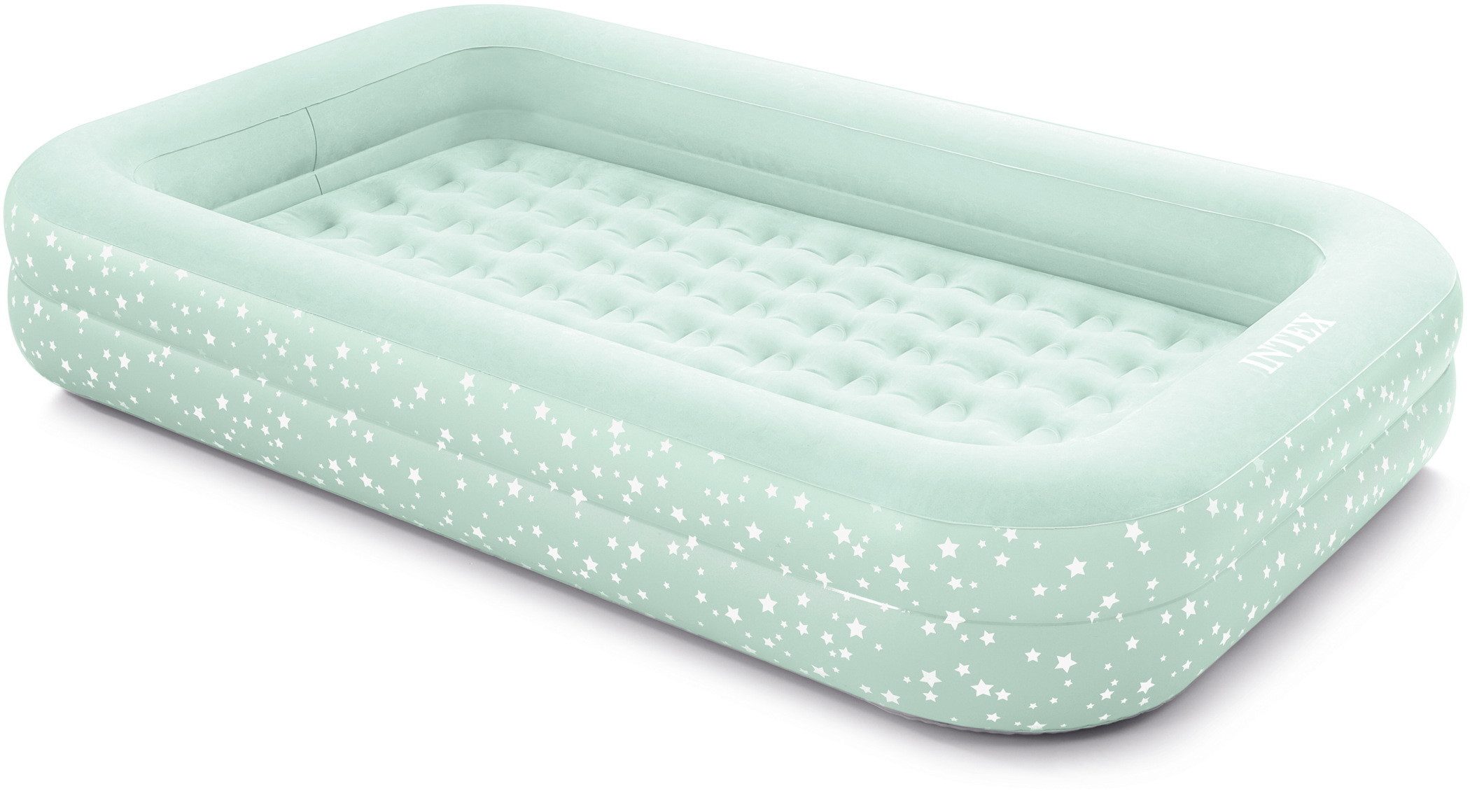Intex Luftbett Luftbett Kinder Reisebett aufblasbar + Handpumpe 168x107x25c günstig online kaufen