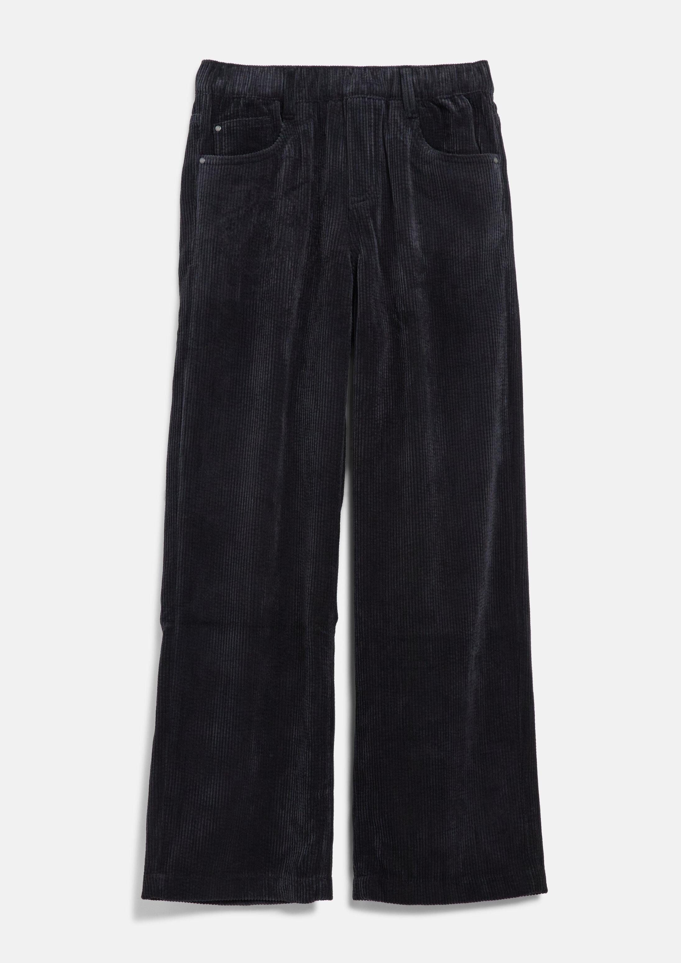 s.Oliver Chinos Hose BAGGY Cord-Hose Baggy / Relaxed Fit / Mid Rise / Wide Leg