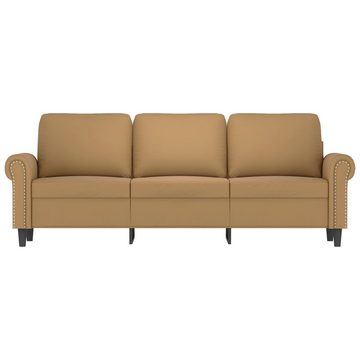 vidaXL Sofa 3-Sitzer-Sofa Braun 180 cm Samt