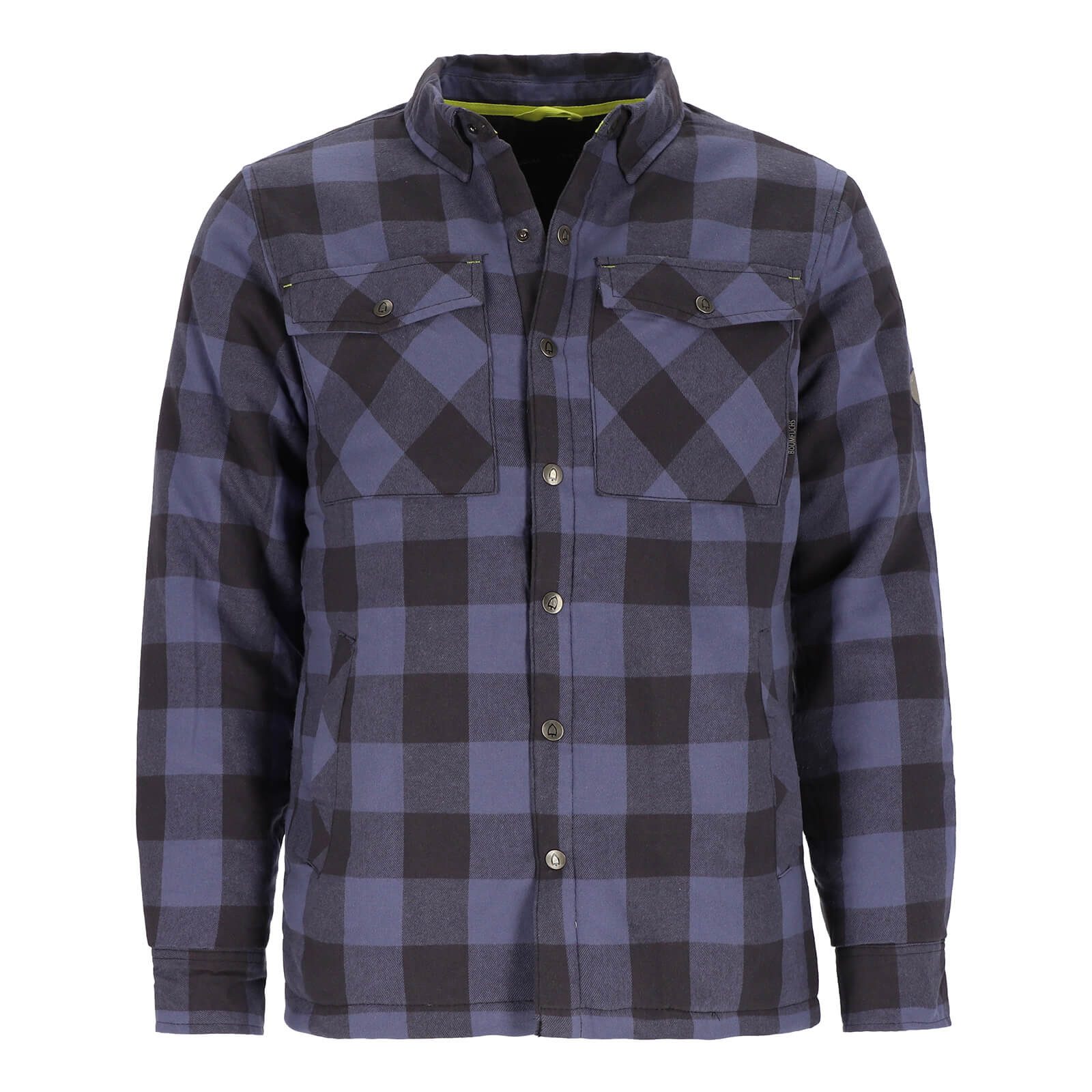 Baumfuchs Langarmhemd Herren Thermohemd mit Karo-Muster - Wattiertes Karo-H günstig online kaufen