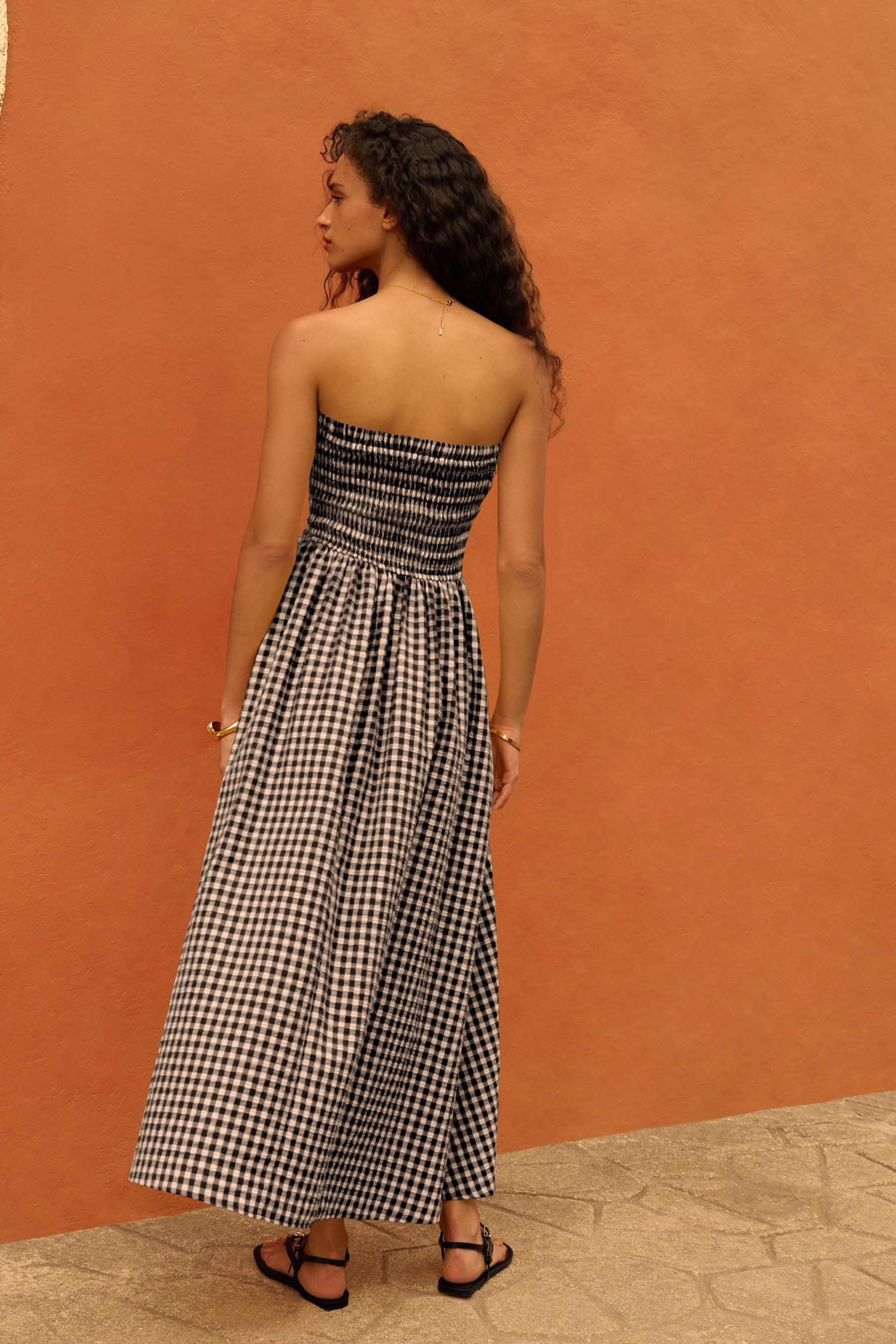 Next Midikleid Bandeau-Midikleid aus Seersucker für den Sommer (1-tlg) günstig online kaufen