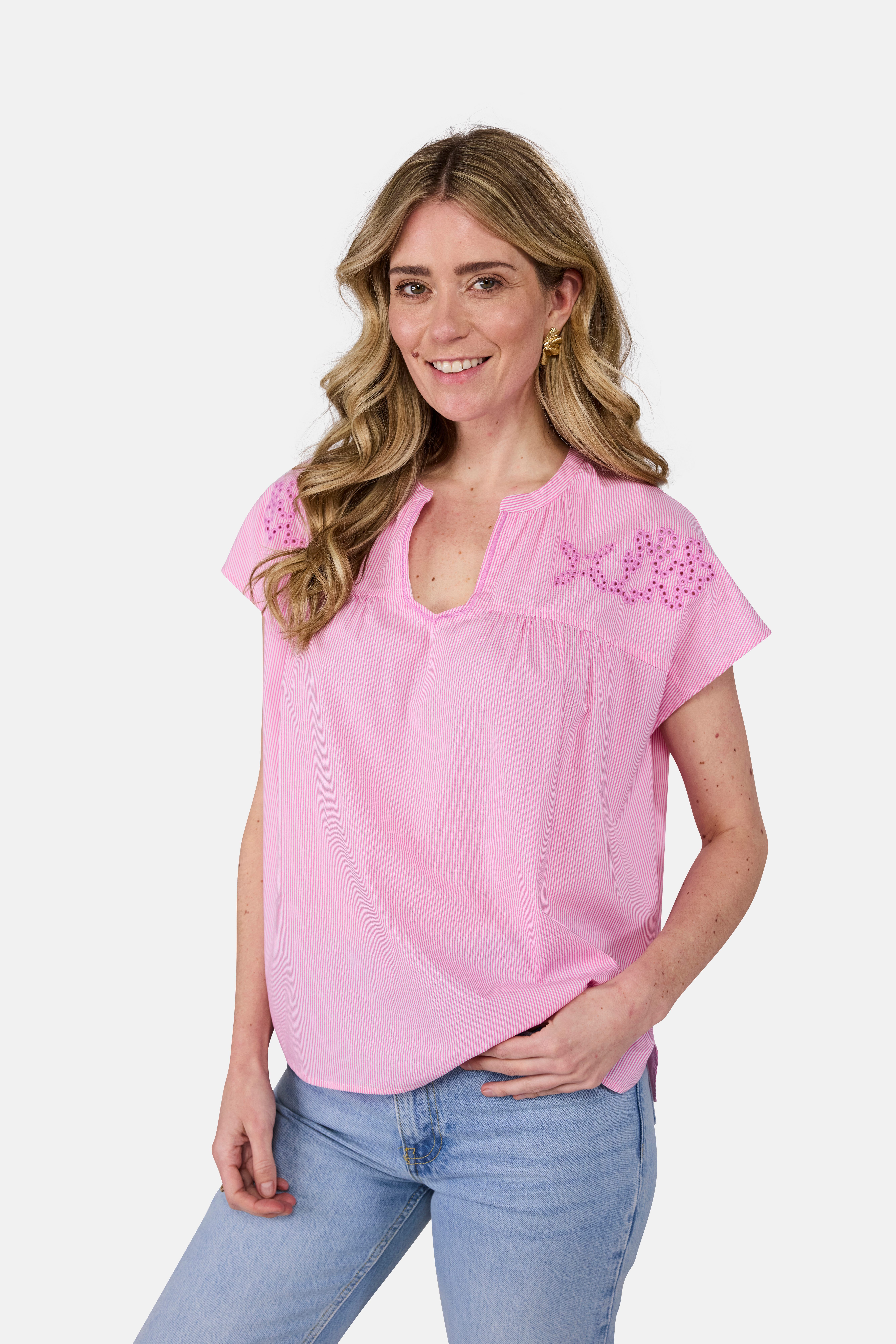 Lieblingsstück Schlupfbluse mit Stickerei günstig online kaufen