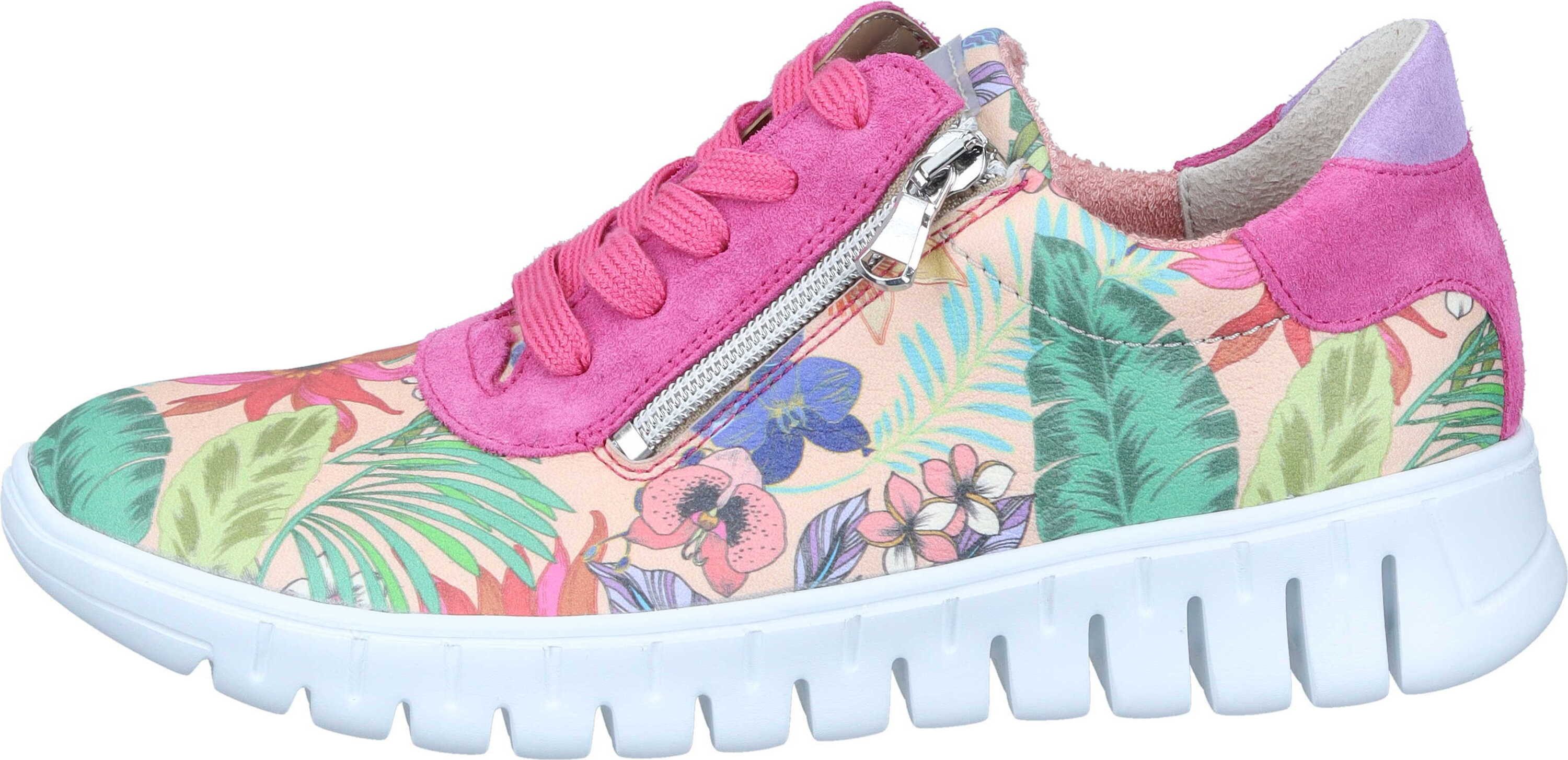 Waldläufer Schnürer Schnürschuh aus Velours/Leder