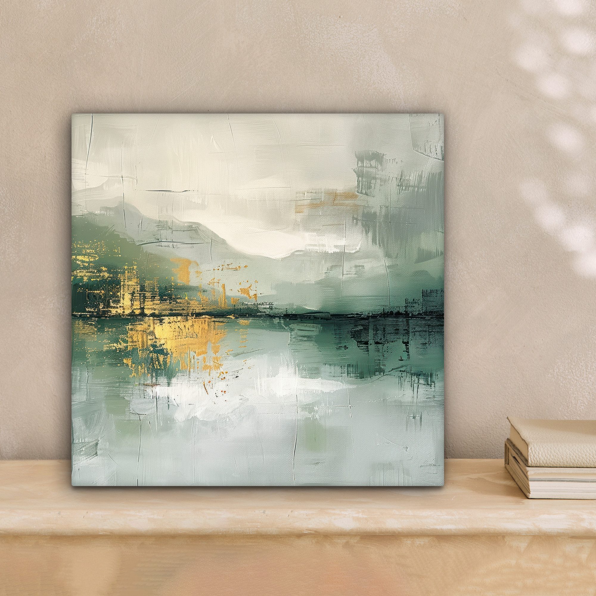 OneMillionCanvasses® Leinwandbild Grün - Modern - günstig online kaufen