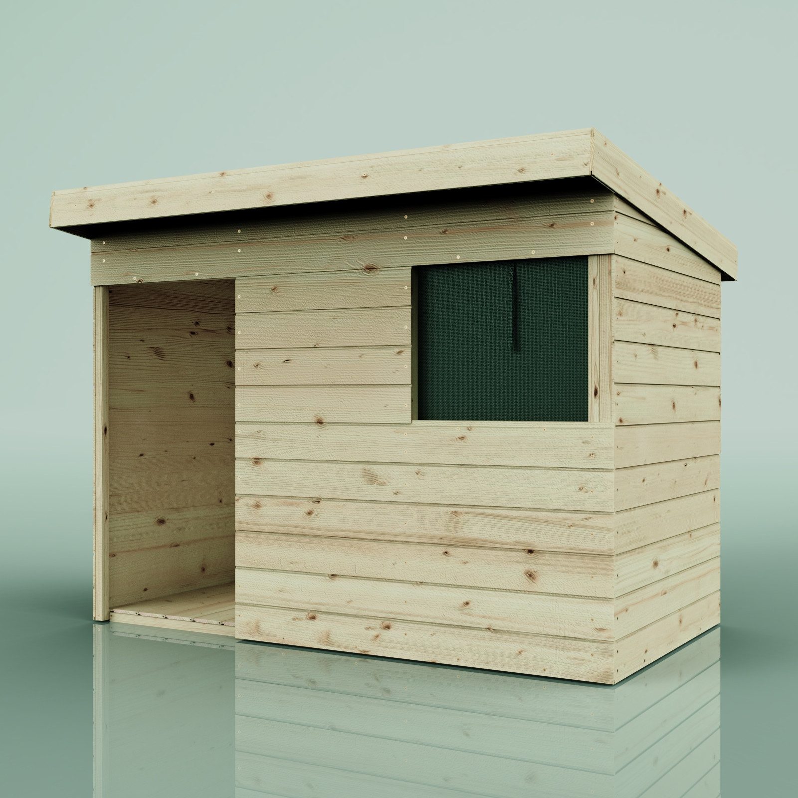 OutdoorToys Spielhaus Sonnenfinsternis, aus Holz Inkl. Fußboden