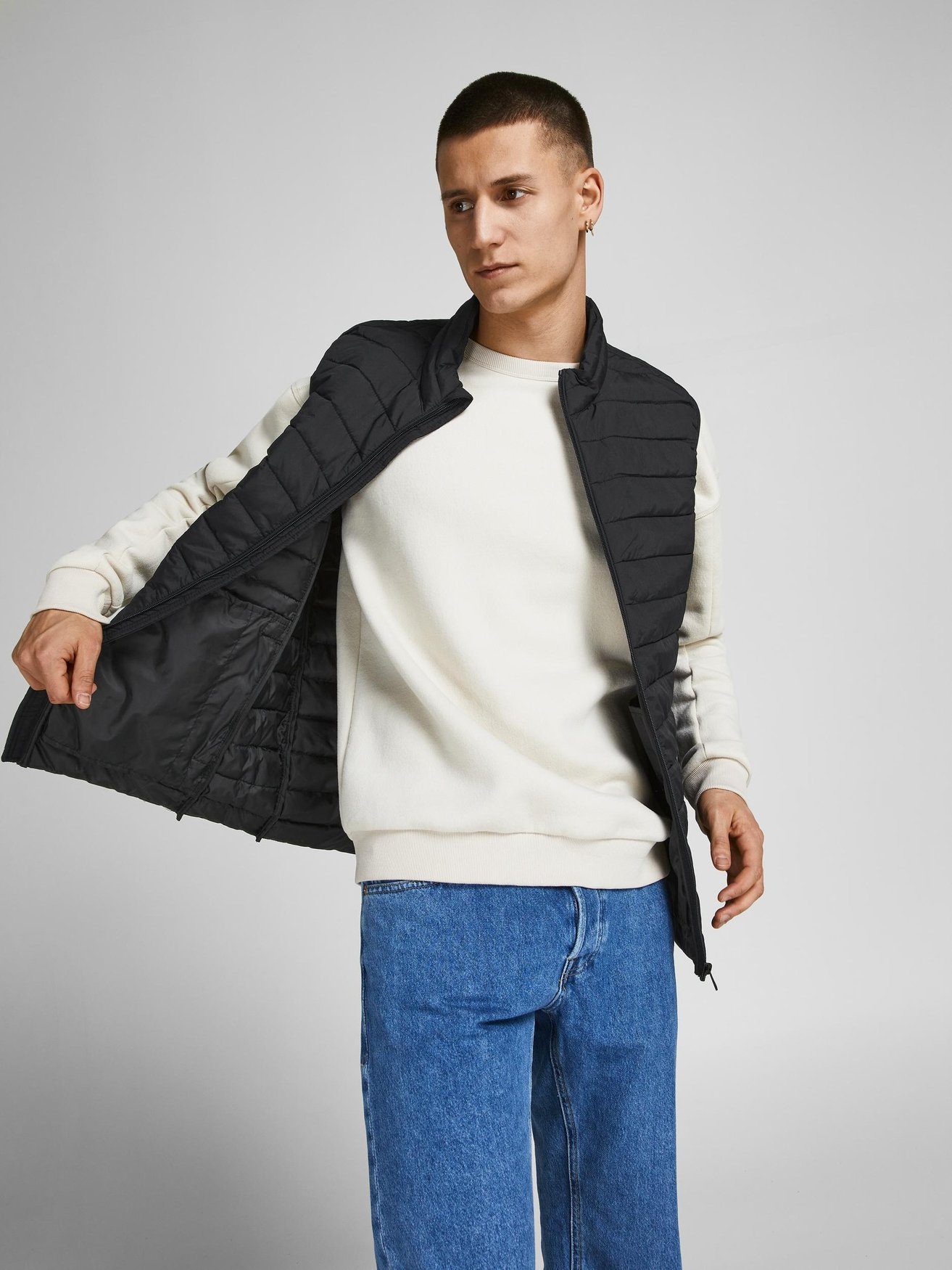 Jack & Jones Funktionsweste Stepp Übergangs Blouson ohne Ärmel JJERECYCLE JJERECYCLE BODYWARMER NOOS
