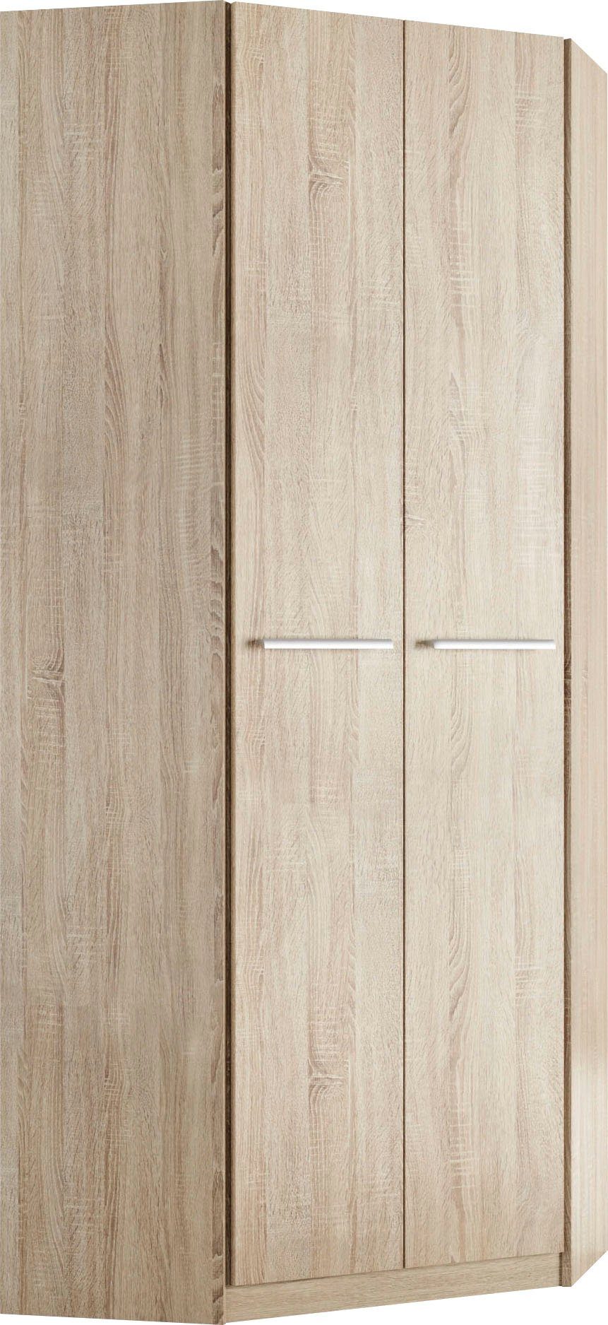 priess Eckkleiderschrank Barcelona Kleiderschrank Ecklösung Raumwunder in 2 Tiefen Schrank Eckschrank Garderobe
