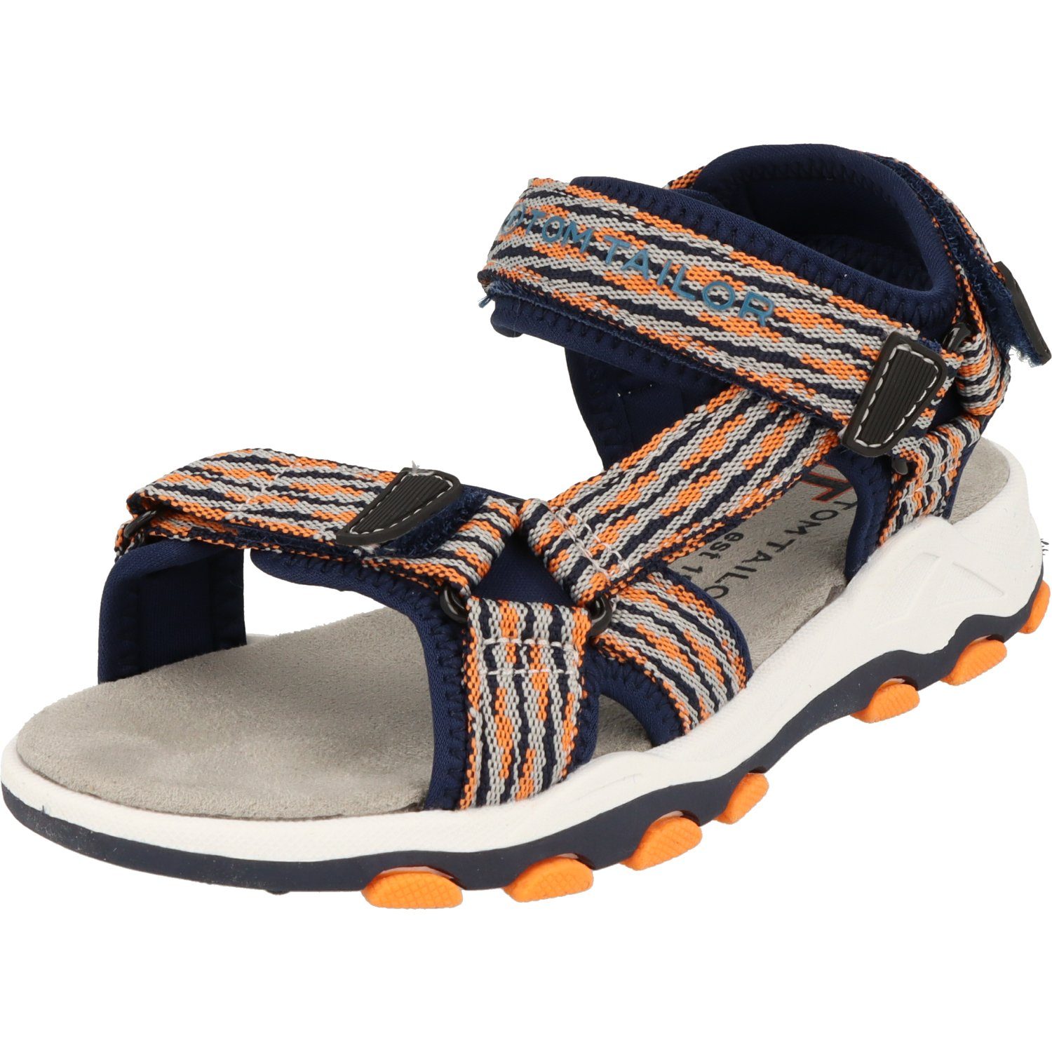 TOM TAILOR Jungen Outdoor Navy-Orange Klettverschluss 5371110 Sandale Sandalen