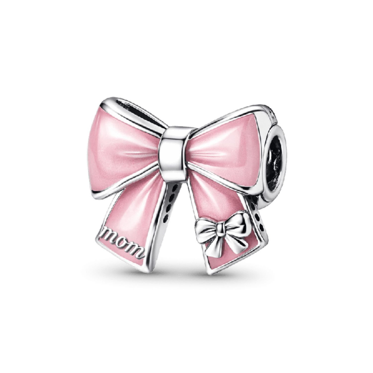 Gnoce Bead Gnoce Charm Schleife Mom pink KJC184