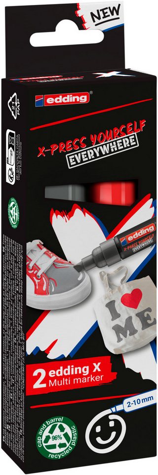 Thumbnail - edding Permanentmarker 6900 X Multimarker, 2er-Set
