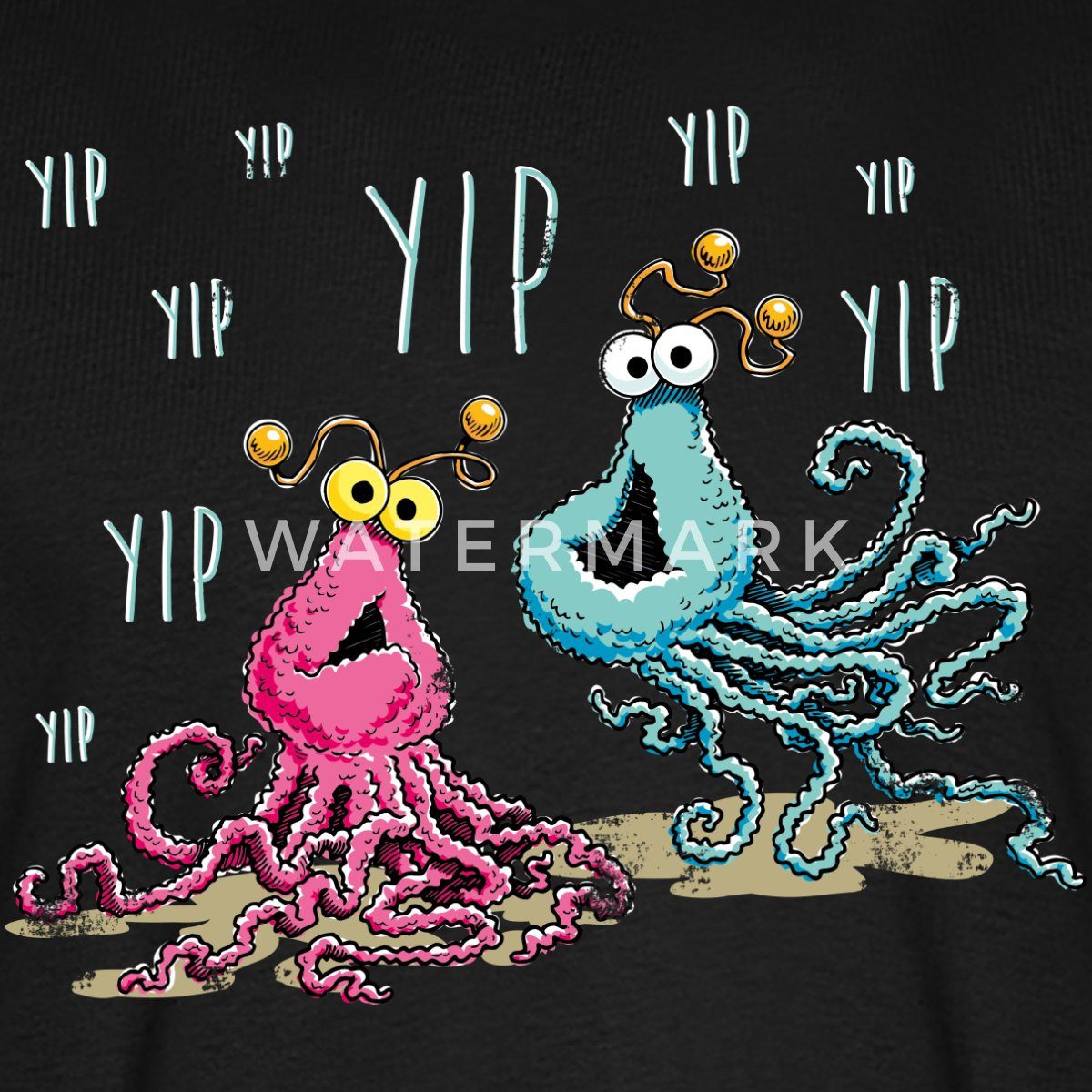 Spreadshirt T-Shirt Sesamstraße Yip Yip Alien Männer Premium T-Shirt (1-tlg)