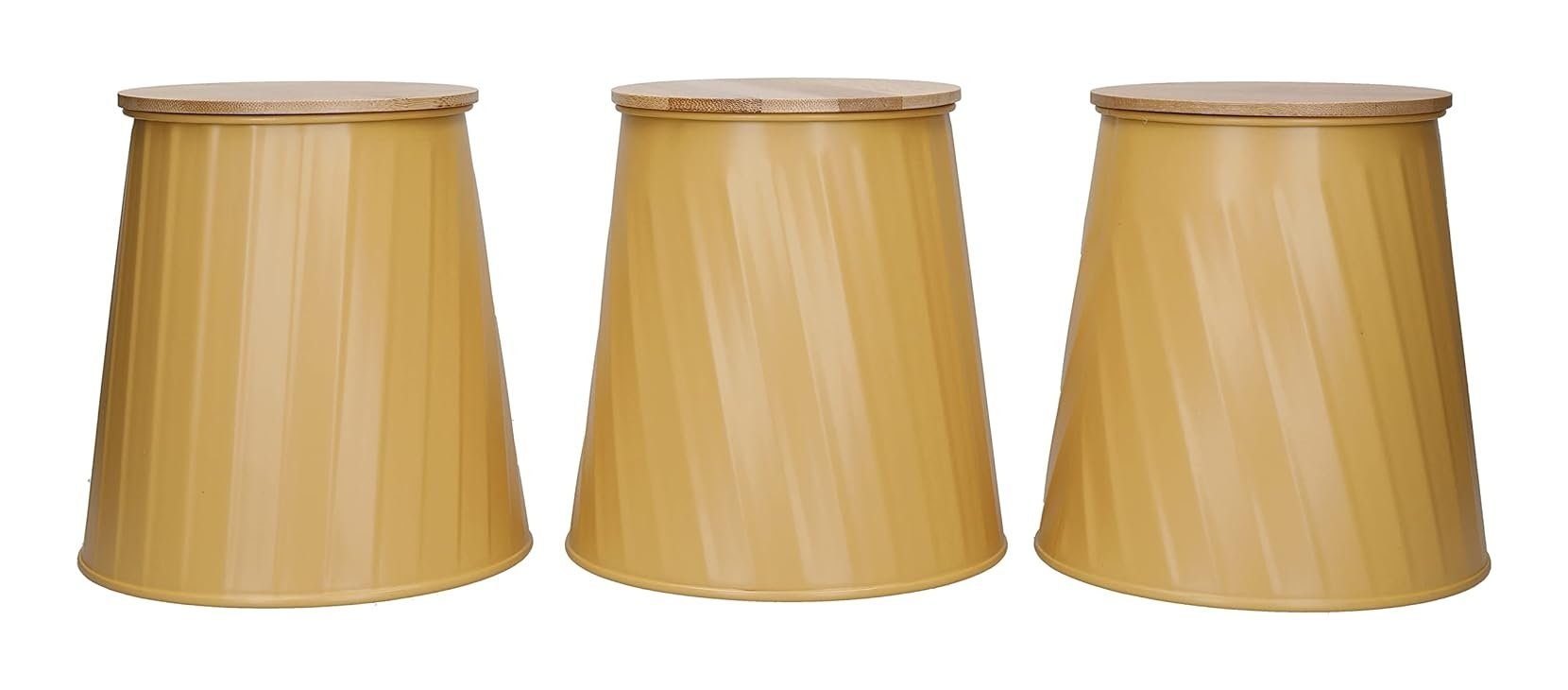 Kitchencraft Vorratsdose Vorratsdose Vorratsbehälter Frischhaltedosen Set KitchenCraft gelb