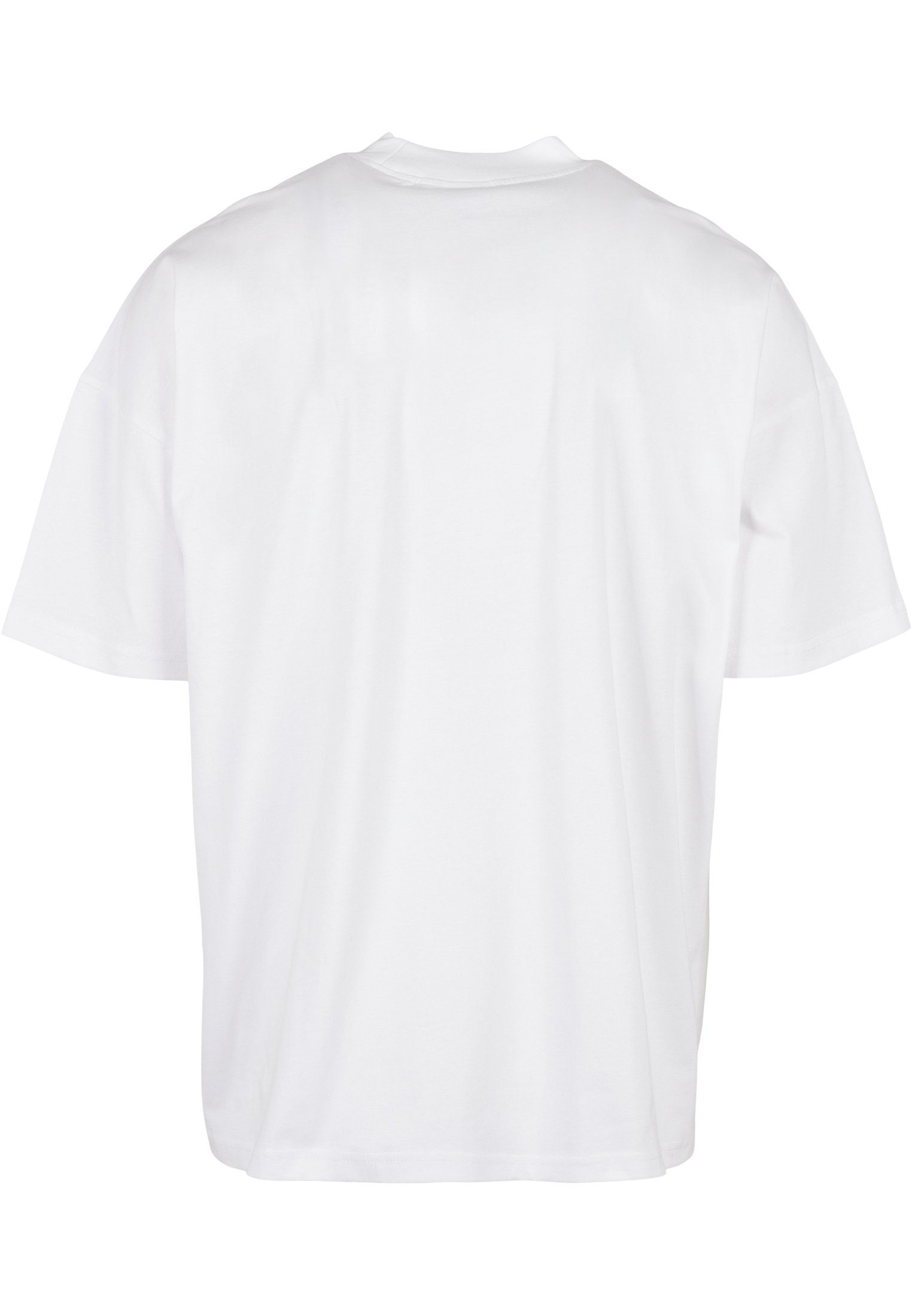 URBAN CLASSICS T-Shirt Herren Neck white Mock (1-tlg) Oversized Tee