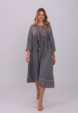 YC Fashion & Style Sommerkleid „Luftiges Sommerkleid mit Blumen- und Paisleymuster„ Alloverdruck, Basic, Boho, Hippie, gemustert