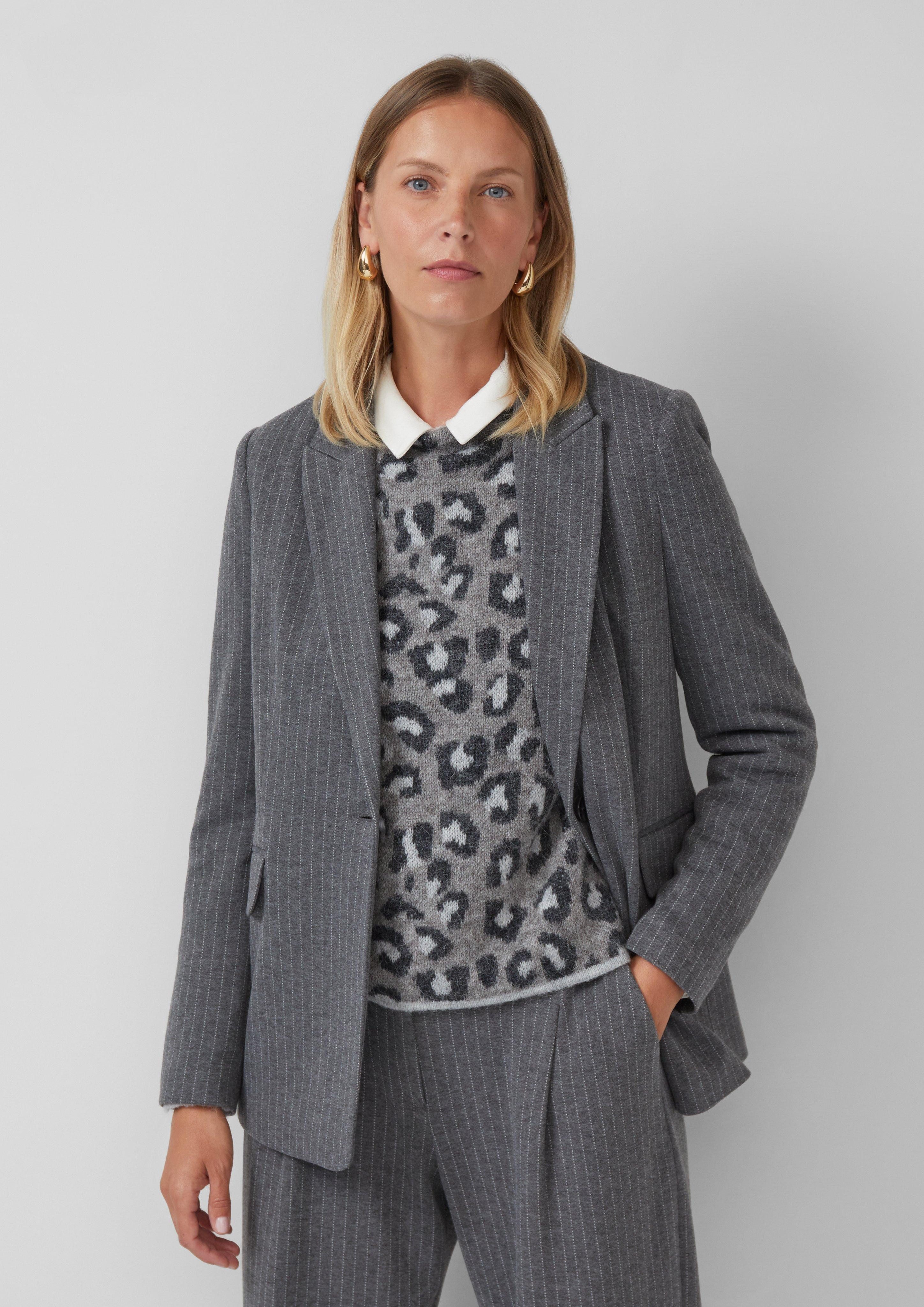 Jackenblazer Antaillierter Blazer mit Nadelstreifen