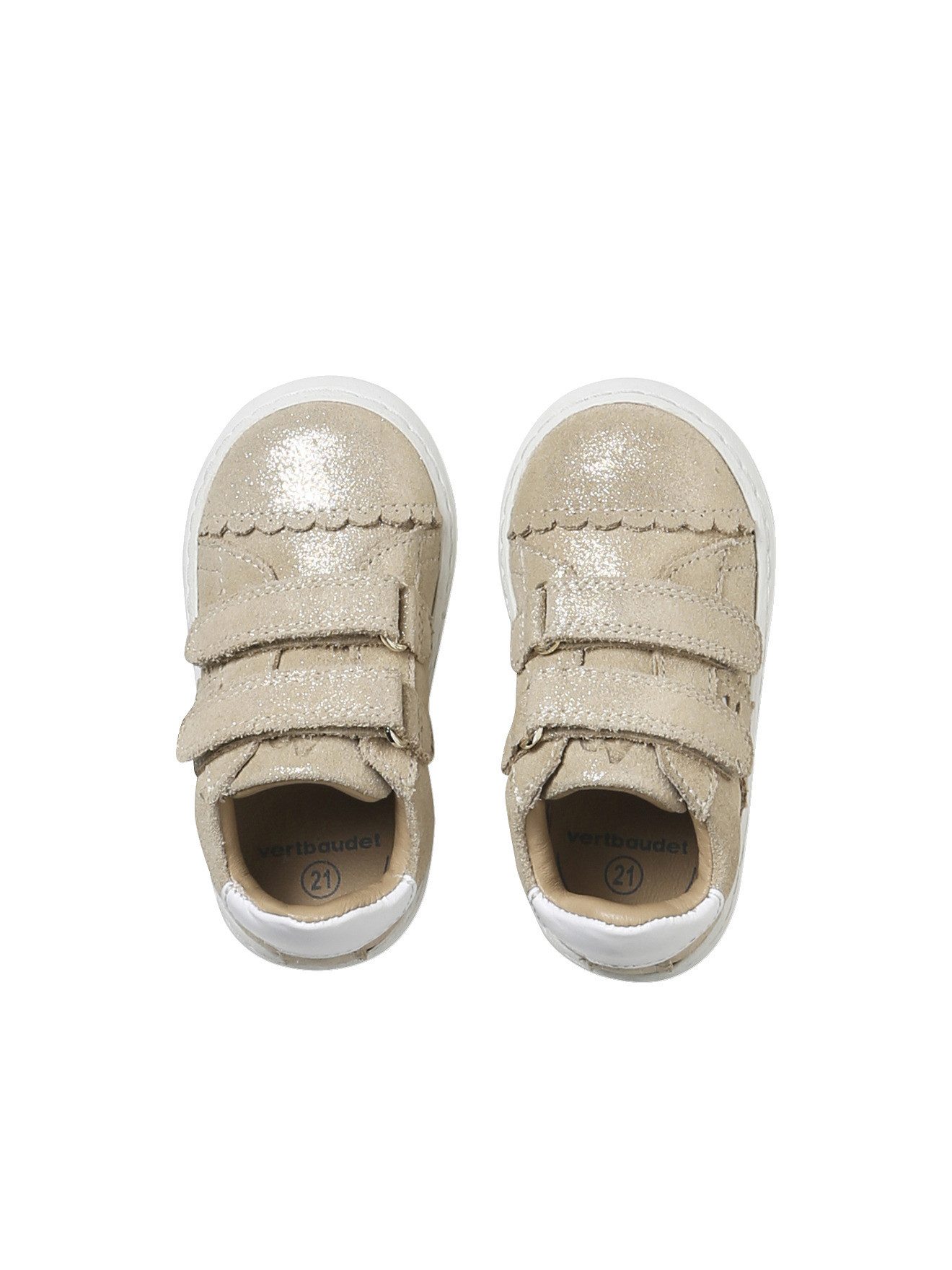 vertbaudet Baby Klett-Sneakers aus Leder Babystiefel