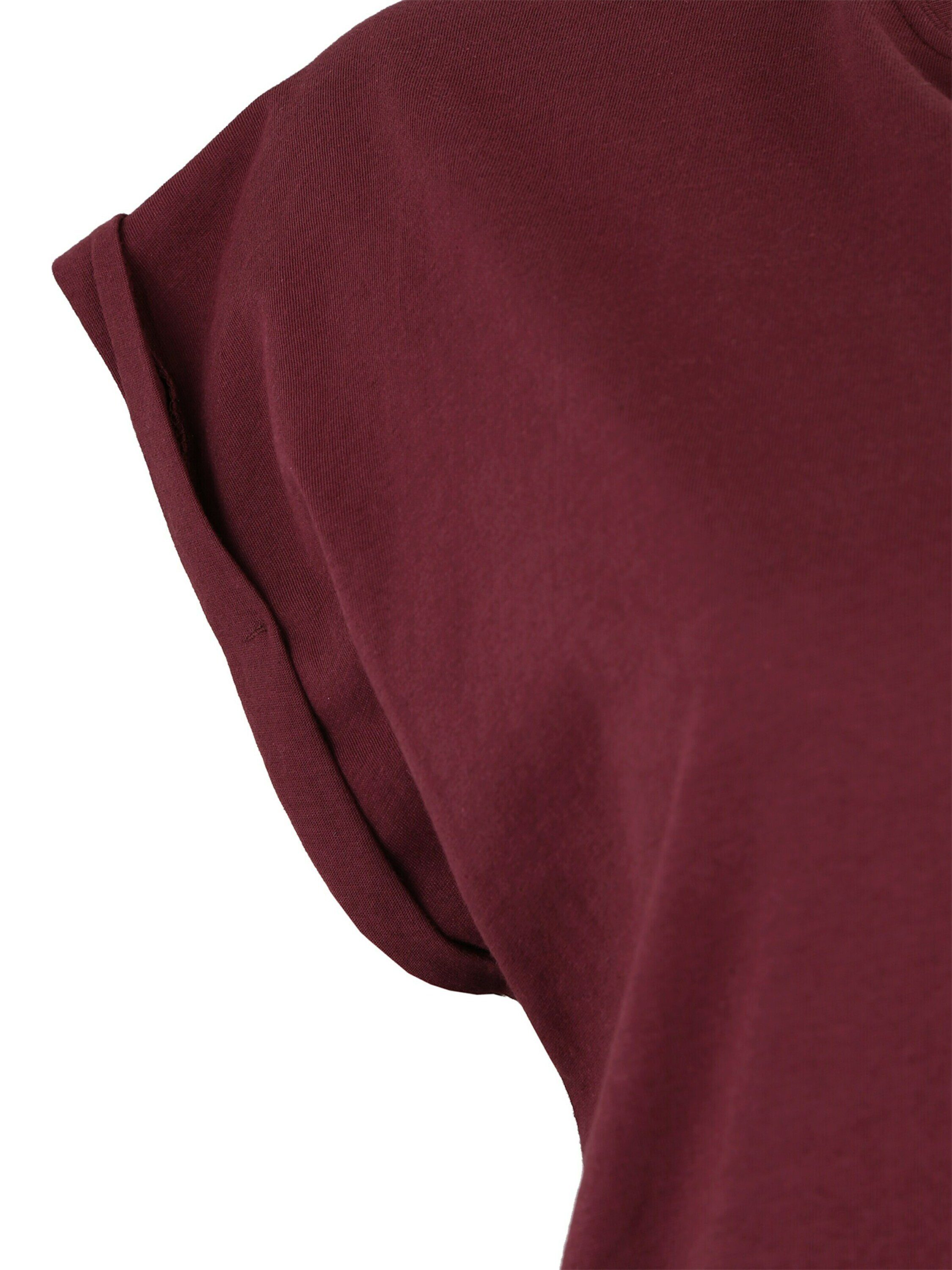T-Shirt CLASSICS Details, (1-tlg) brombeer Plain/ohne URBAN Detail Weiteres
