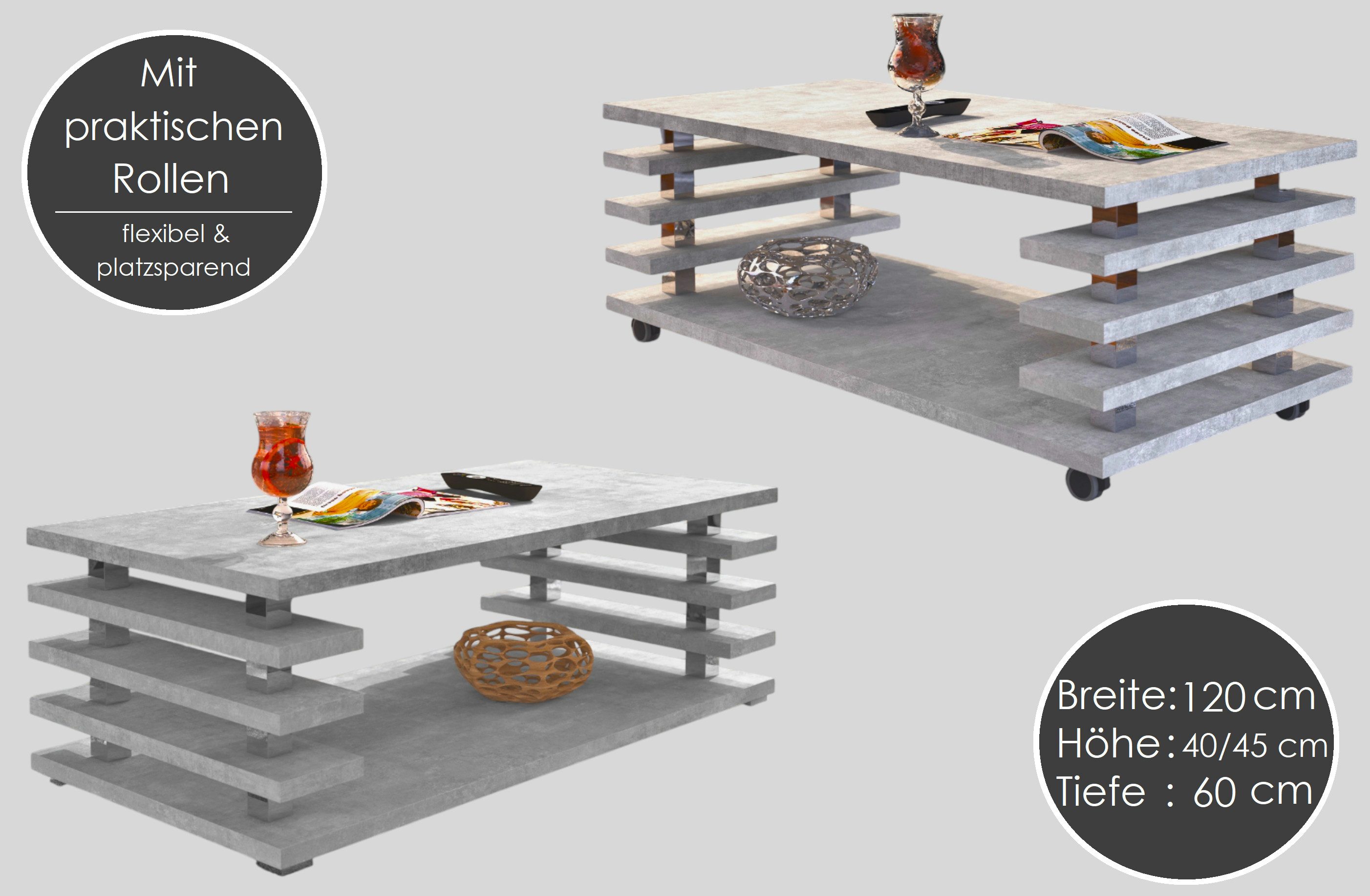 designimpex Couchtisch Design Couchtisch DC-3 Wohnzimmertisch günstig online kaufen
